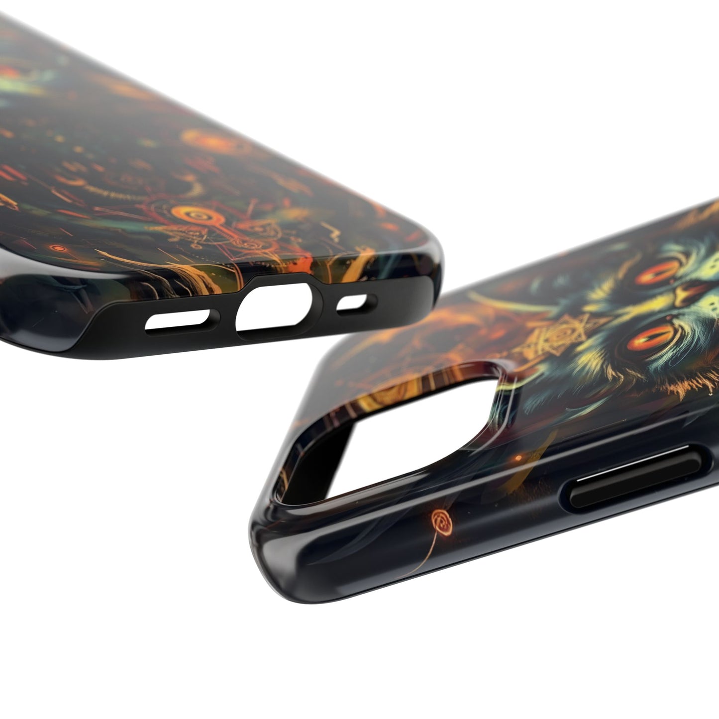 Mystical Cat Queen Tough Phone Case – Unique Protection for Cat Lovers - for iPhone