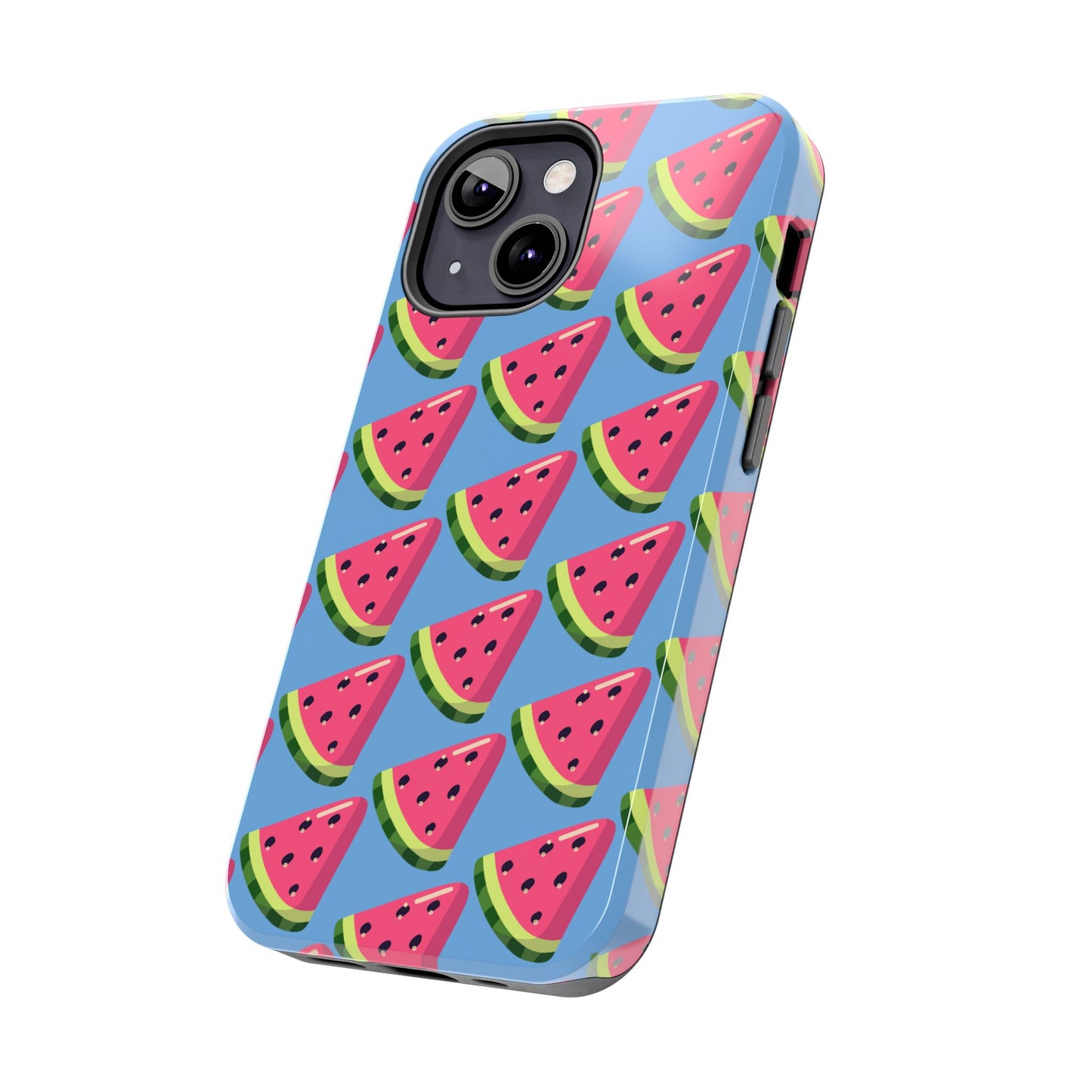 Watermelon Fun Tough Phone Case - Summer Vibes, Blue - for iPhone