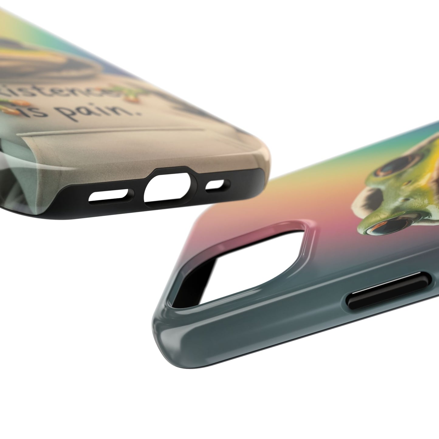 Existence is Pain Frog Phone Case - Tough & Stylish