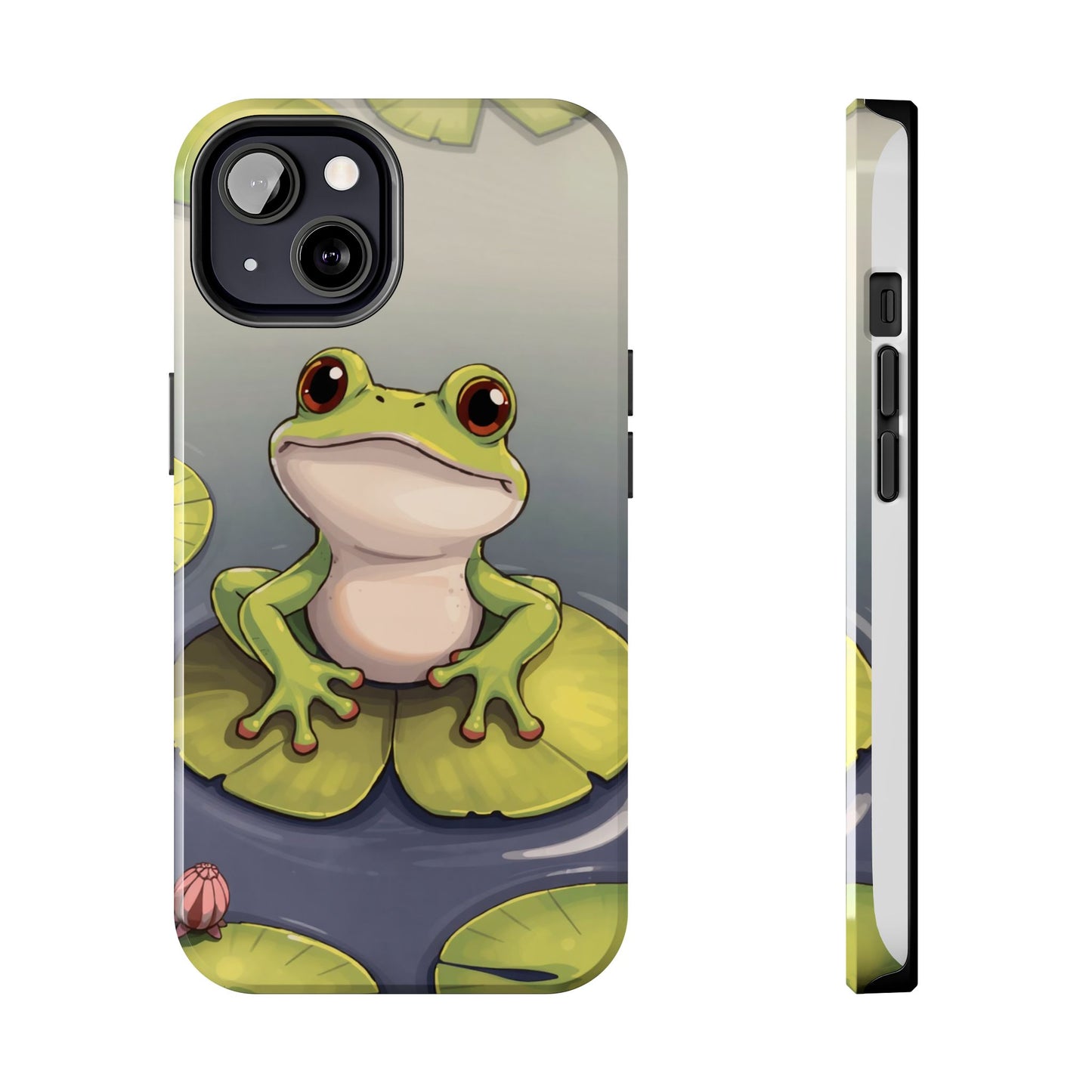 Cute Frog Tough Phone Case - Durable Protection with Nature Vibe