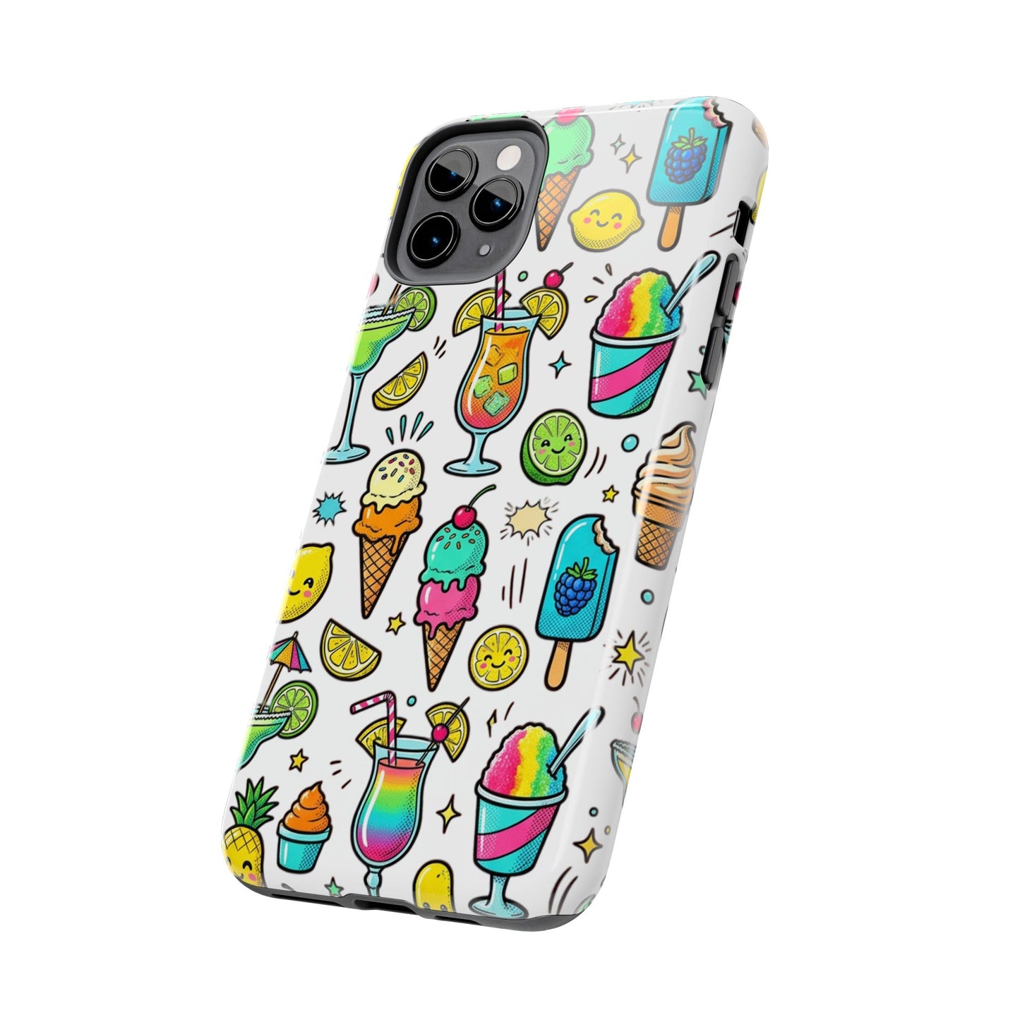 Tough Phone Case — Summer Ice Cream & Cocktails Pattern