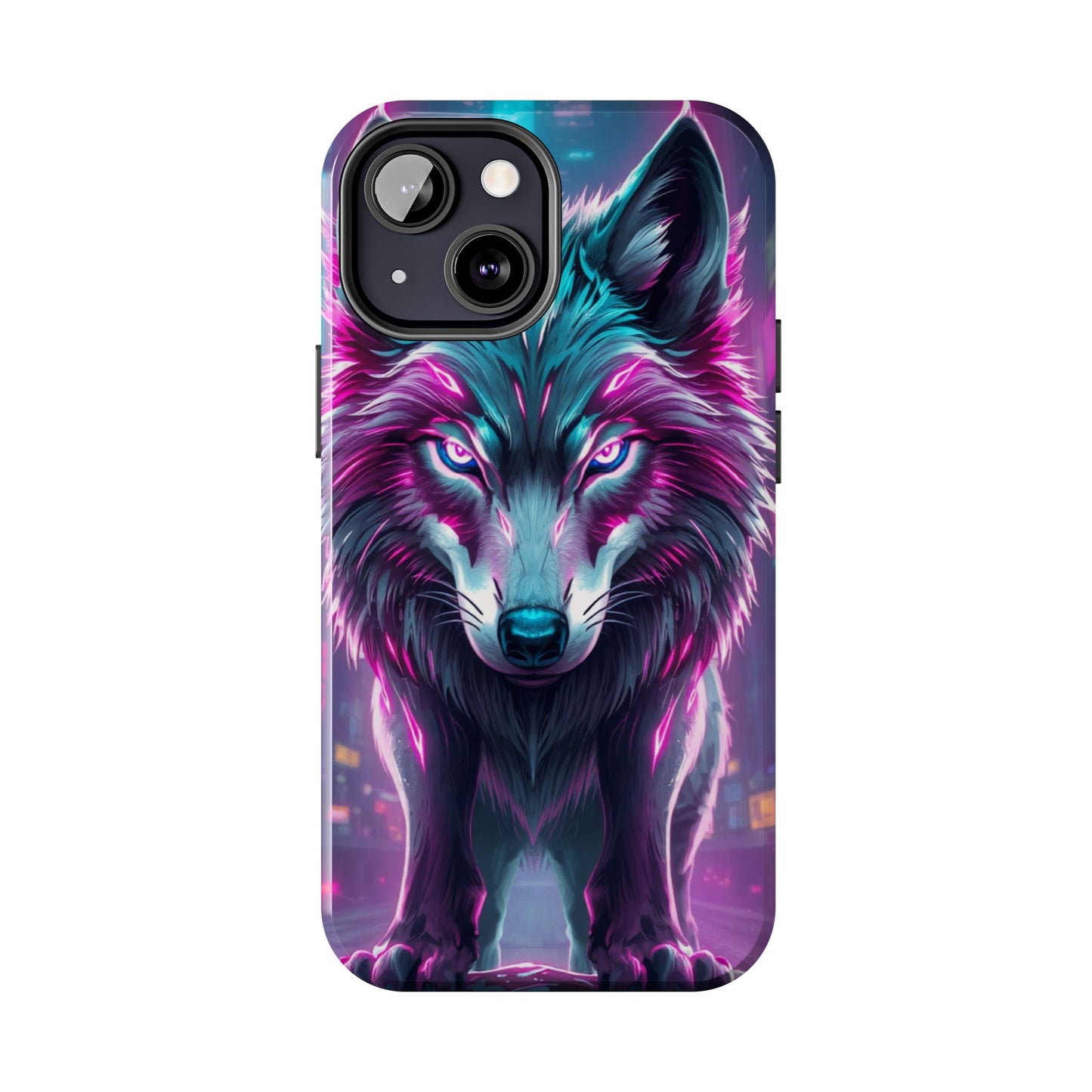 Fierce Wolf Phone Case - Tough & Vibrant Design for Animal Lovers