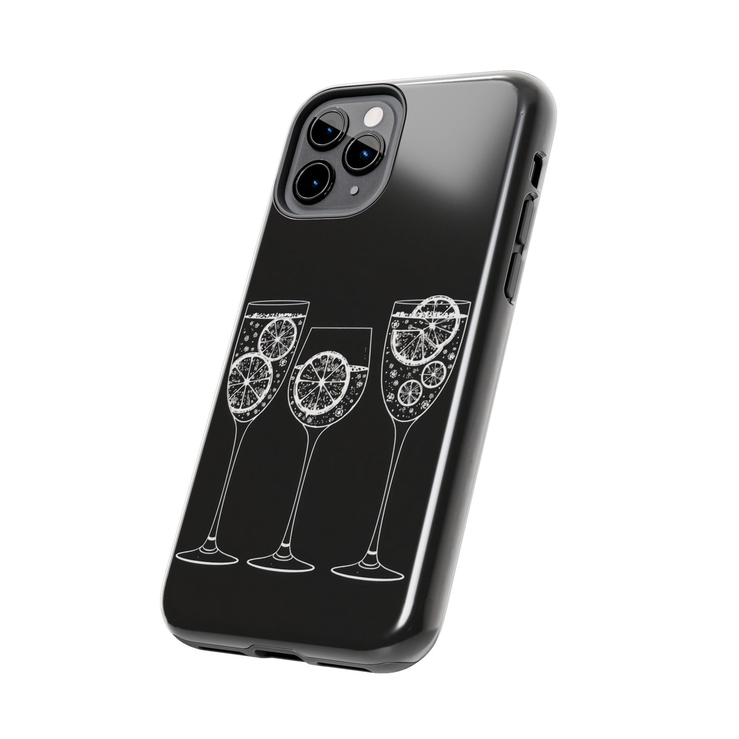 Stylish Tough Phone Cases with Citrus Glass Design, Protective Cases for Parties, Summer Events, and Everyday Use