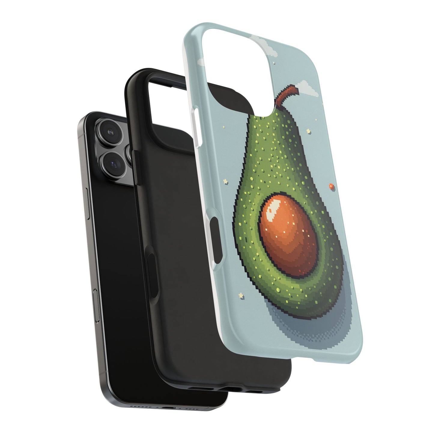 Pixel Avocado Tough Phone Case - Perfect for Foodies & Nature Lovers - for iPhone