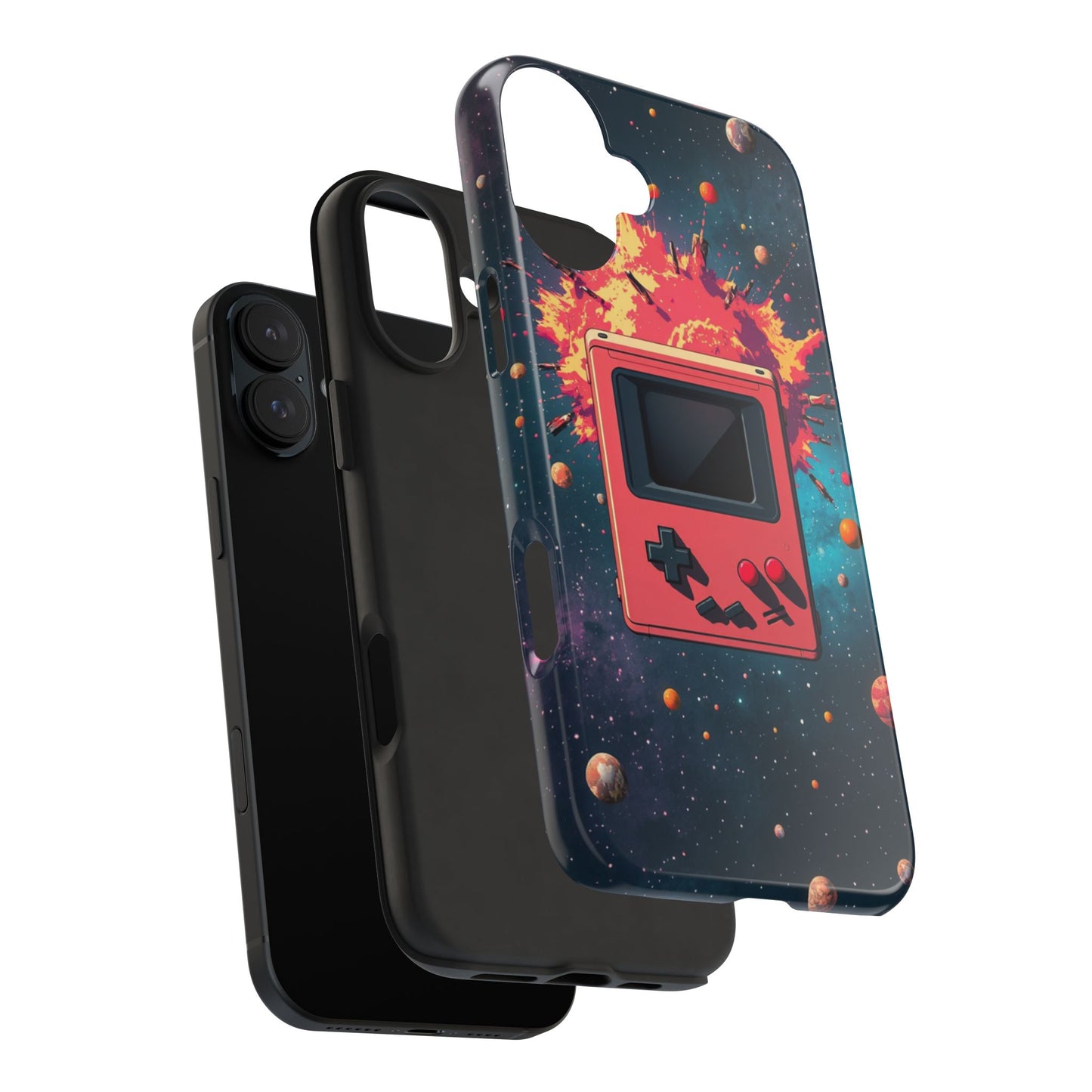 Retro Gaming Tough Phone Case - Space Adventure Design