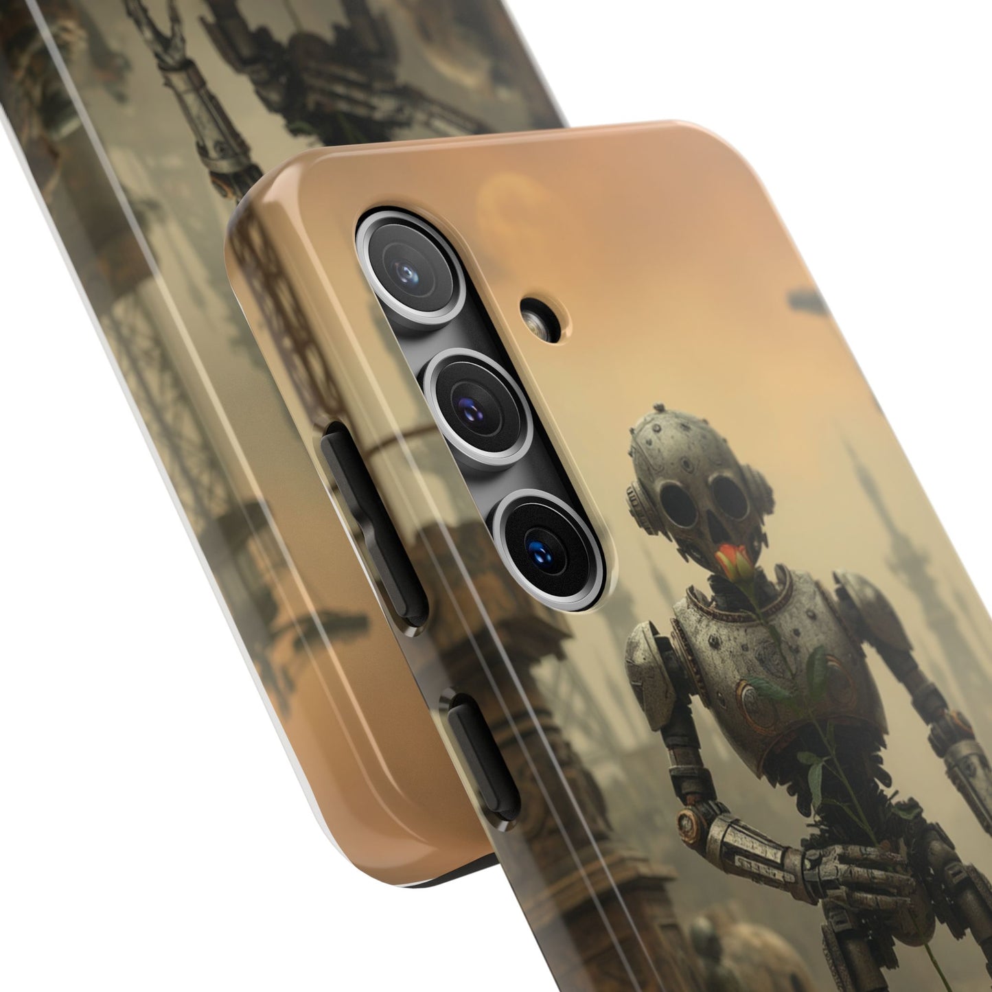 Robotic Sentinel Tough Phone Case - Durable Protector for Sci-Fi Lovers