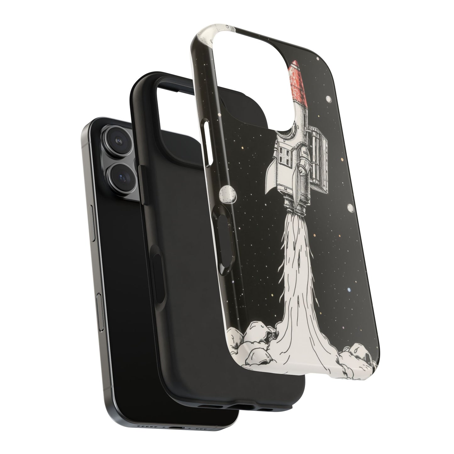 Cool Tough Phone Case for iPhone - Astro-Rocket Bond