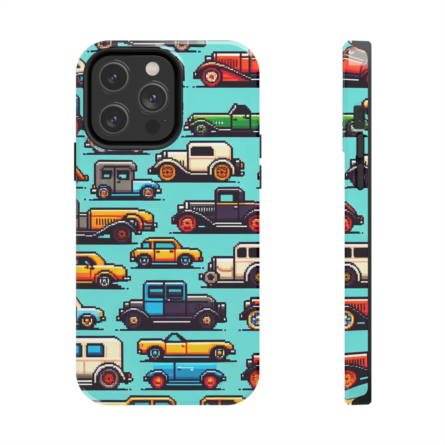 Retro Car Pixel Art Tough Phone Case - Durable & Stylish Protection - for iPhone