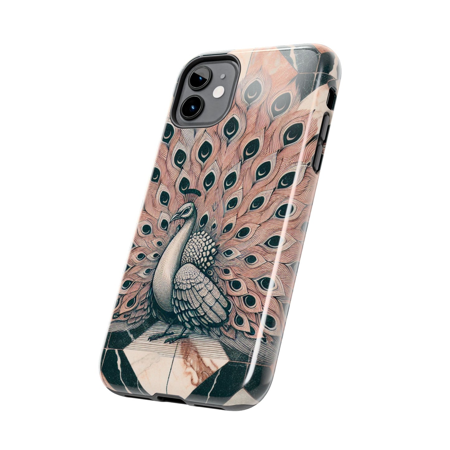 Peacock Tough Phone Case | Stylish & Durable Artwork - for iPhone