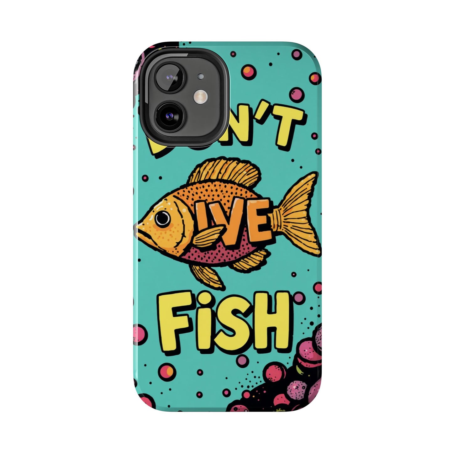 Catchy Fish-Themed Tough Phone Cases, Unique Gift for Fish Lovers, Durable Protection for Phones, Fun Aquatic Design, Ideal for Holidays