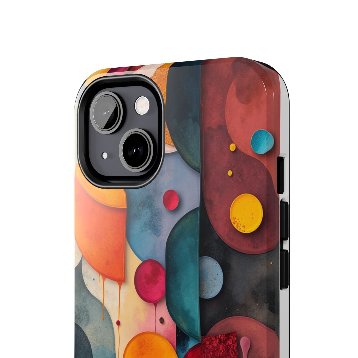 Artistic Tough Phone Cases - Colorful Abstract Design for Trendy Protection - for iPhone