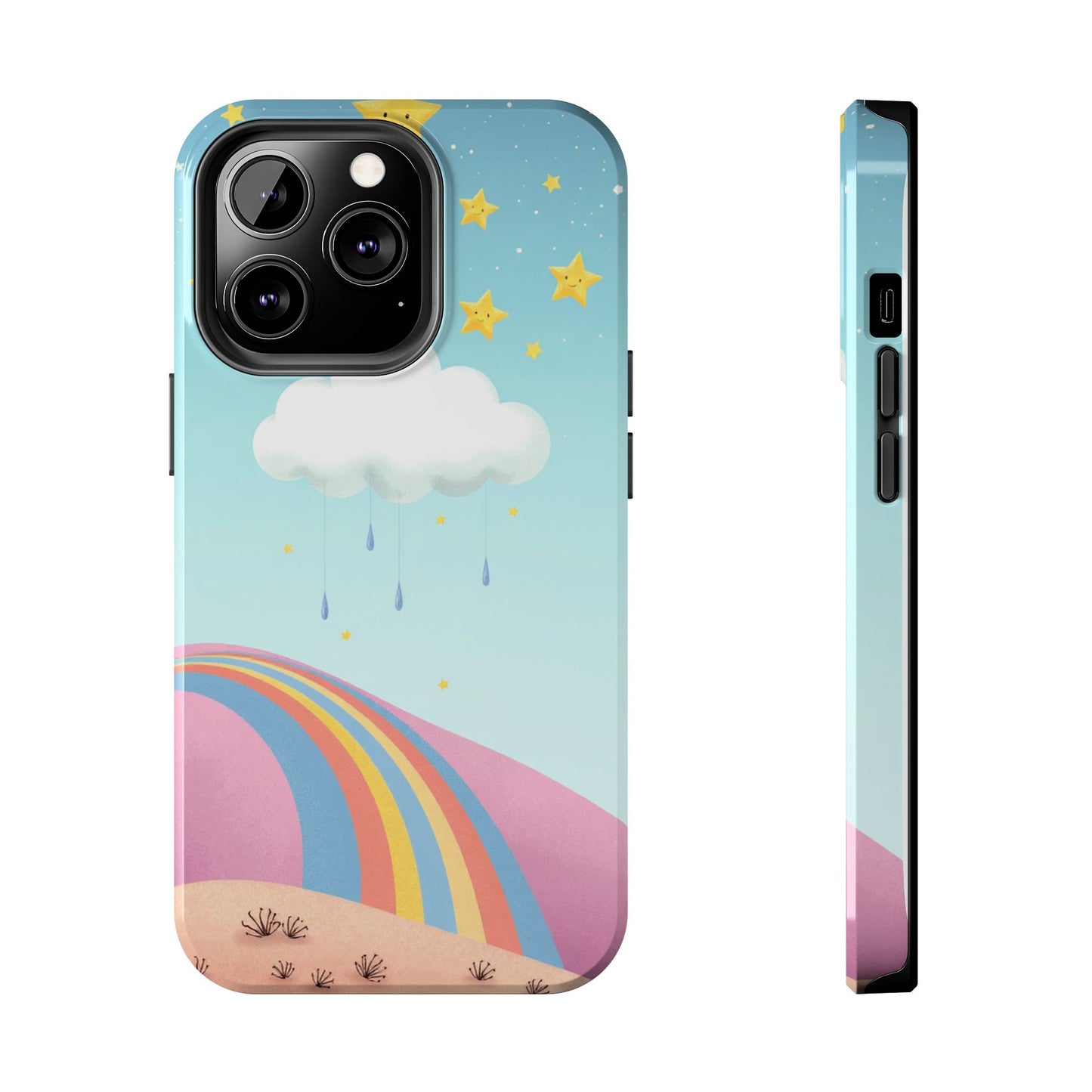 Colorful Rainbow Phone Case - Durable Tough Design for Adventurers