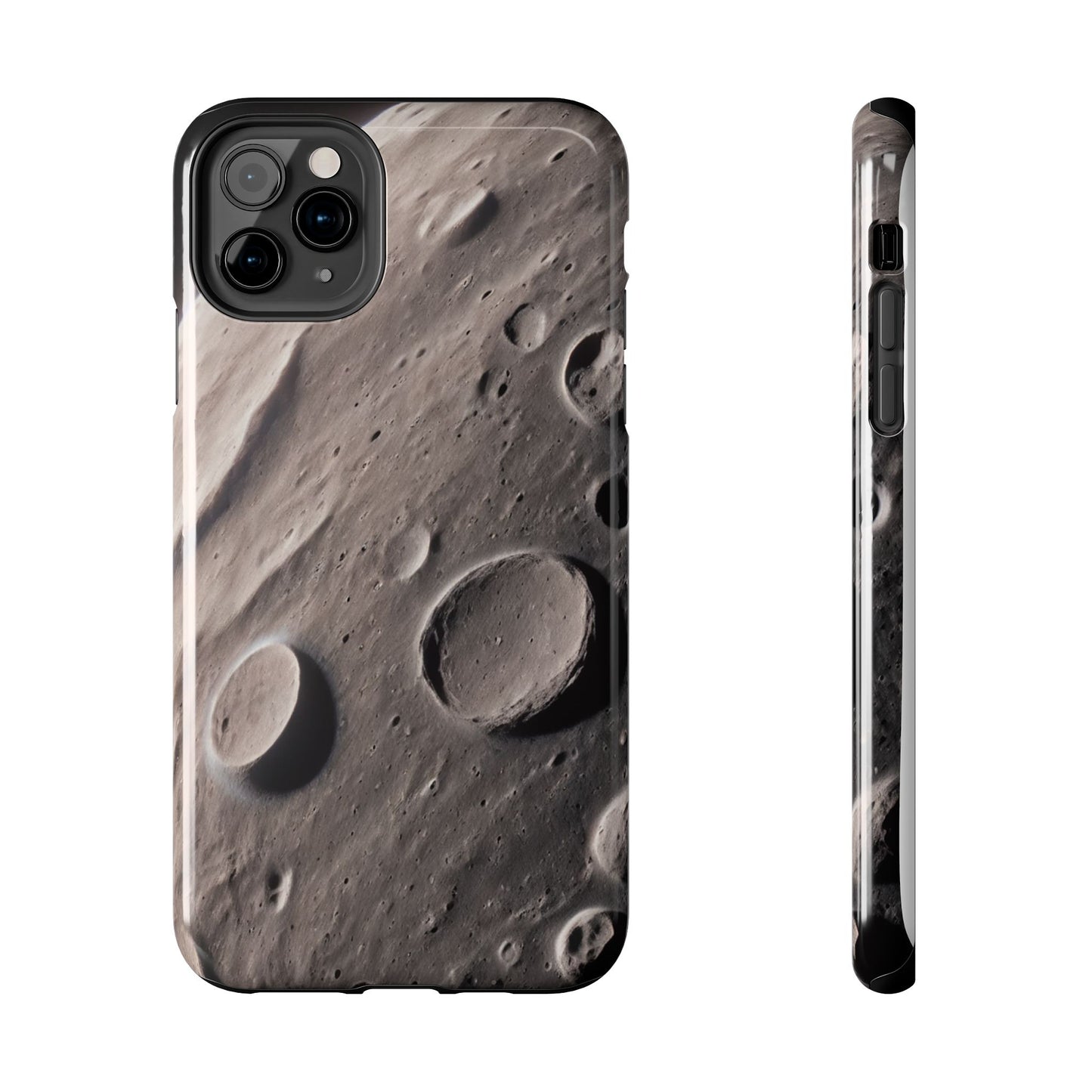 Celestial Moon Surface Tough Phone Case | Durable Space-Themed Design - for iPhone
