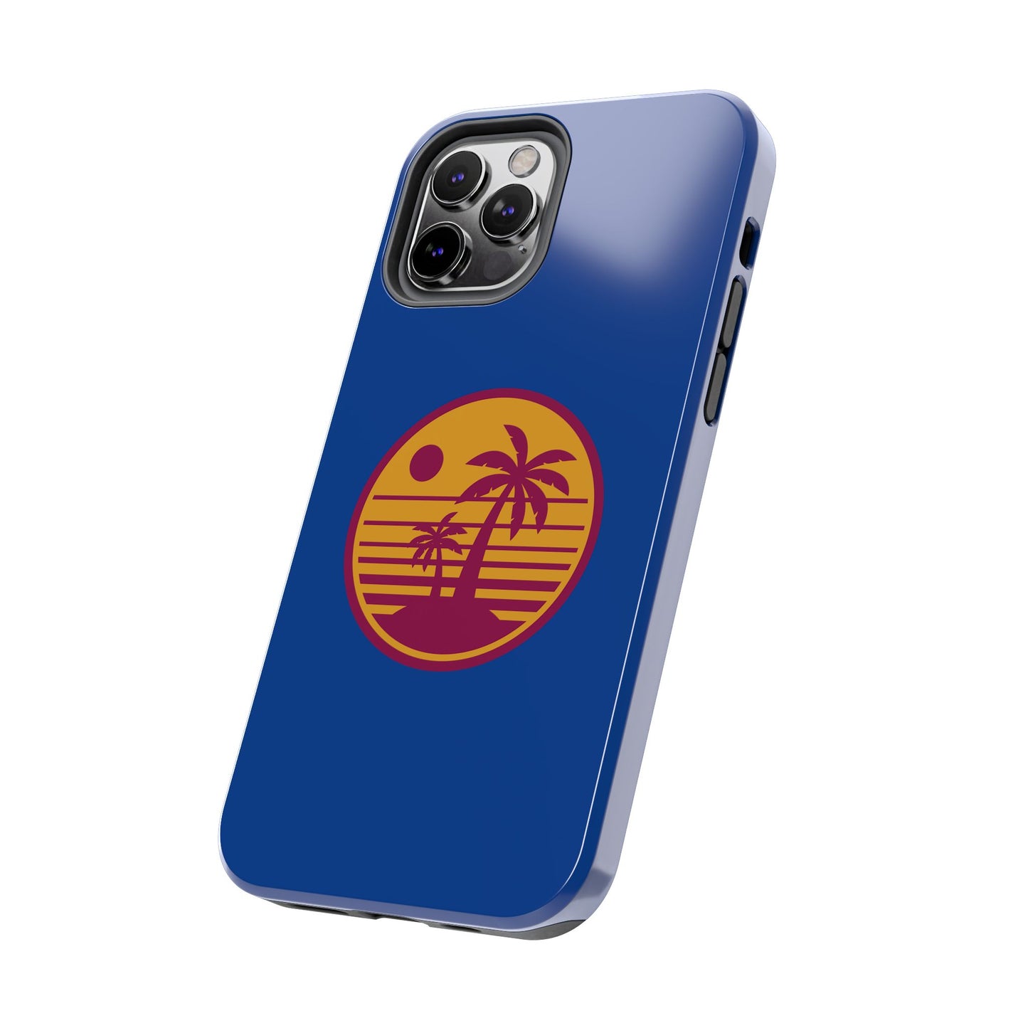 Retro Sunset Tough Phone Case - Vibrant Beach Vibes for Summer Adventures - for iPhone