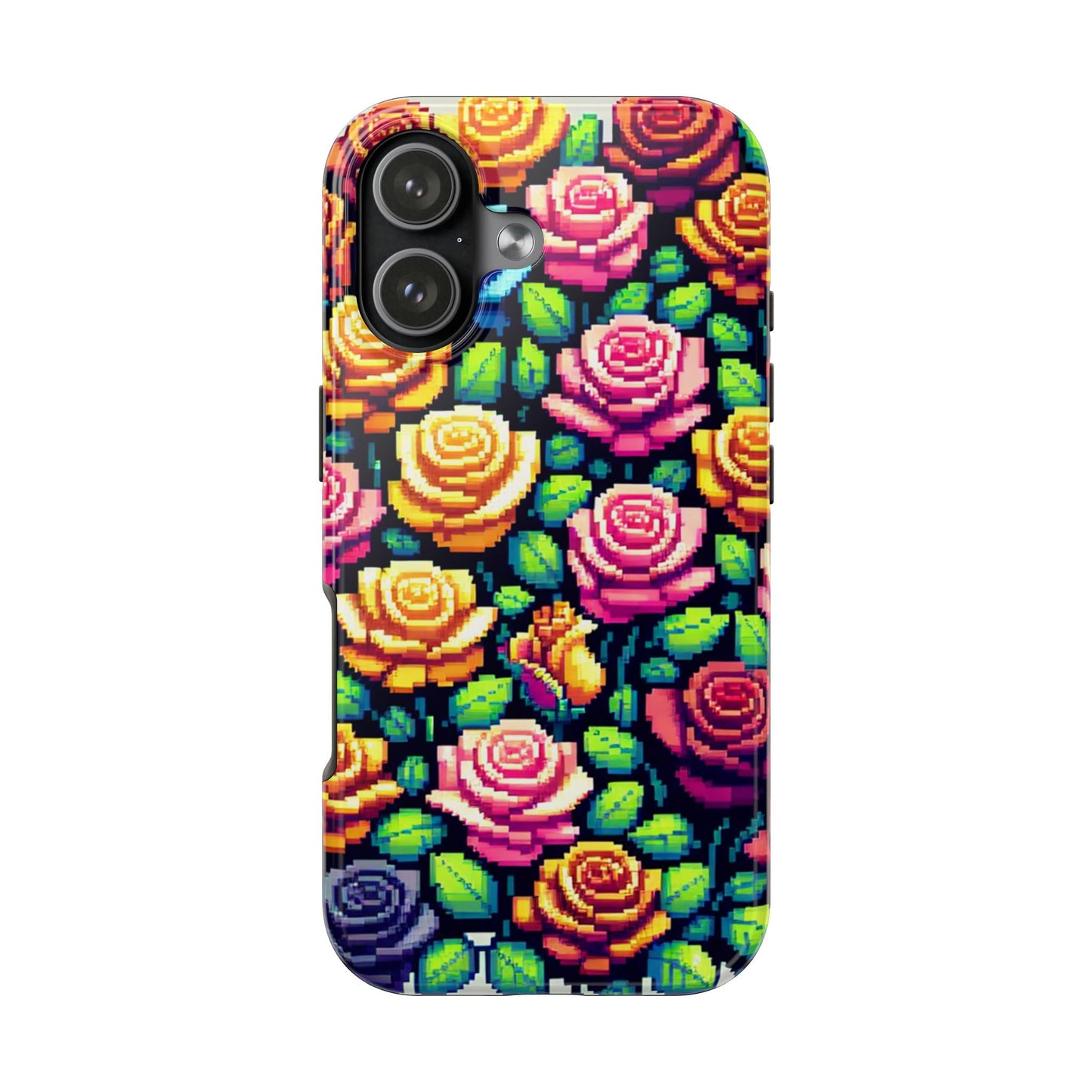 Vibrant Floral Tough Phone Case - Stylish Protection for Flower Lovers