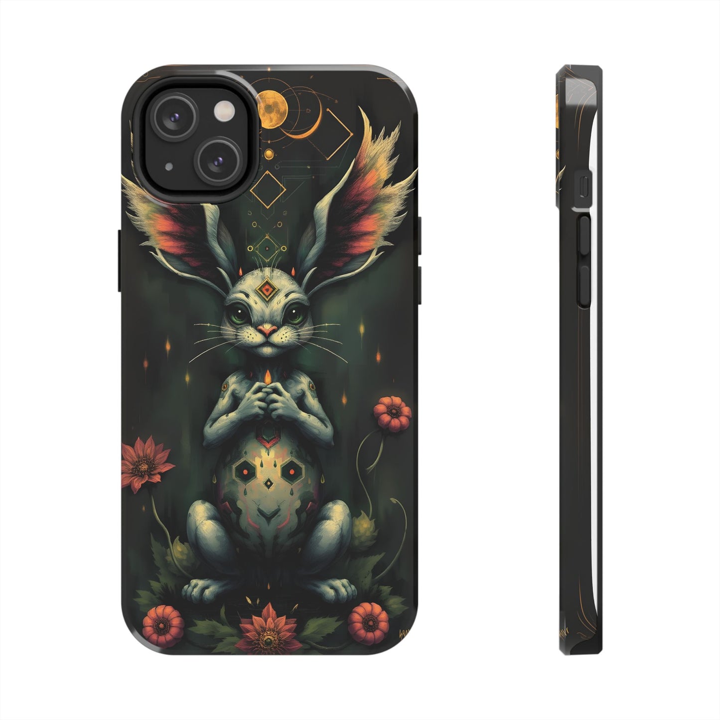 Artistic Rabbit Phone Cases - Unique and Durable Design of Mystical Bunny - for iPhone