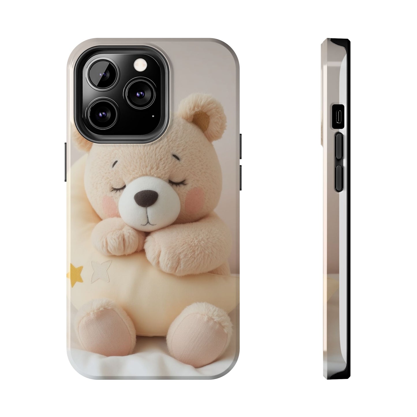 Cute Bear Tough Phone Case - Adorable Baby Animal Design for Kids & Adults