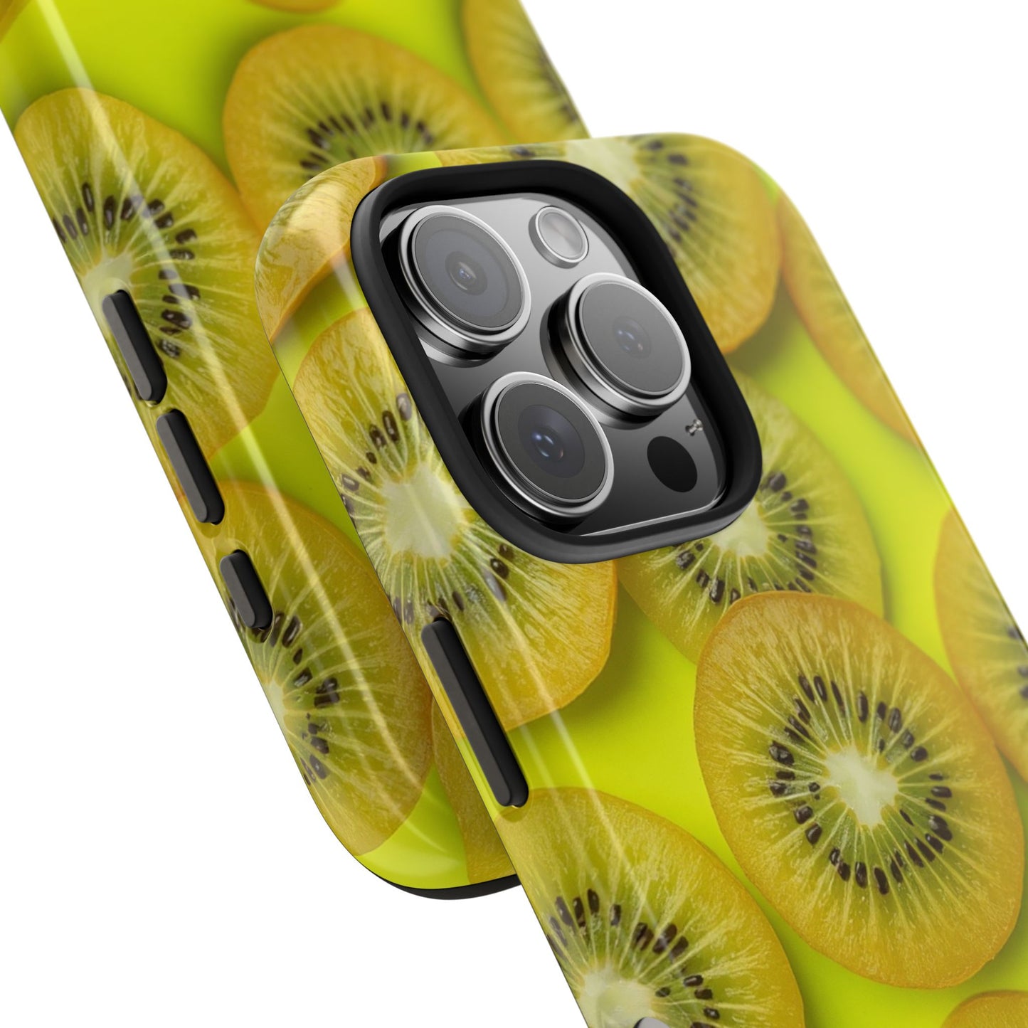 Vibrant Kiwi Tough Phone Case - Bright Yellow Design for Fruit Lovers
