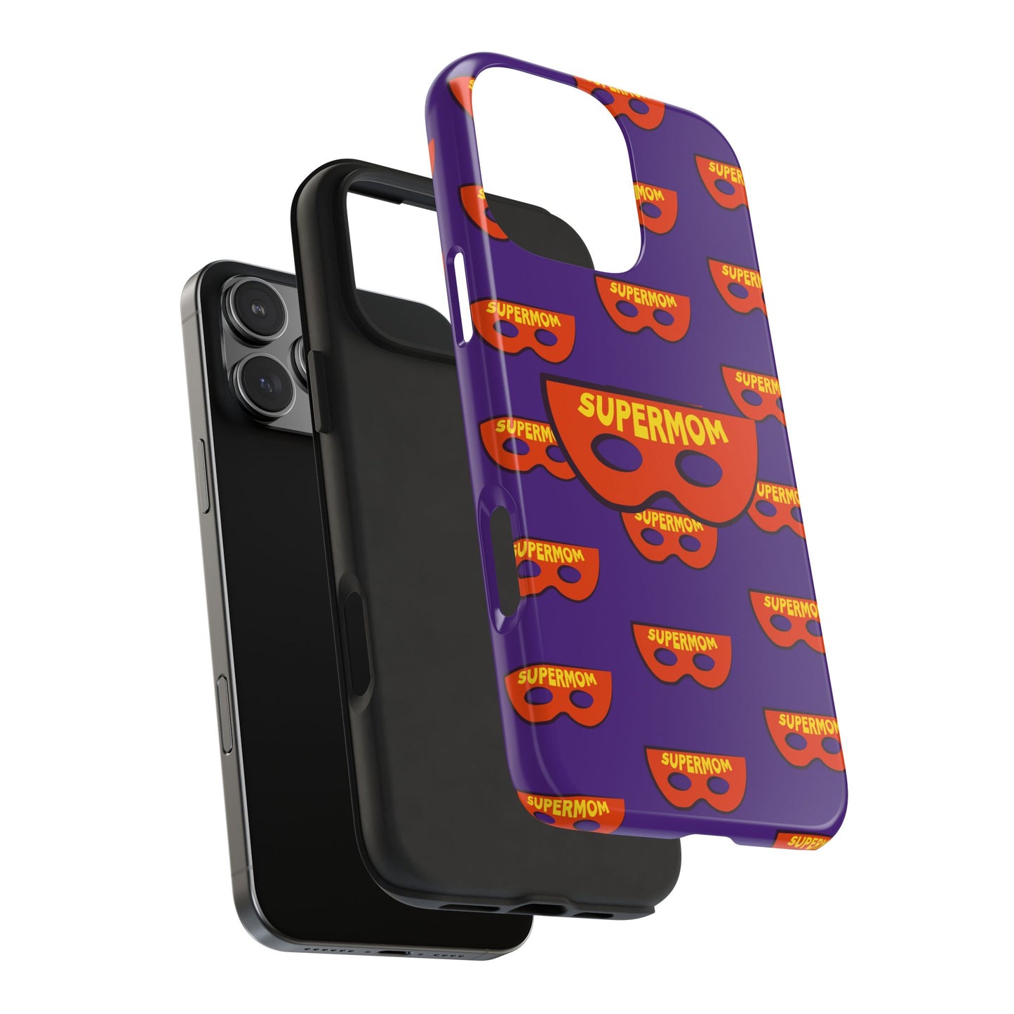 Supermom Tough Phone Case - Durable Protection with Fun Design - for iPhone