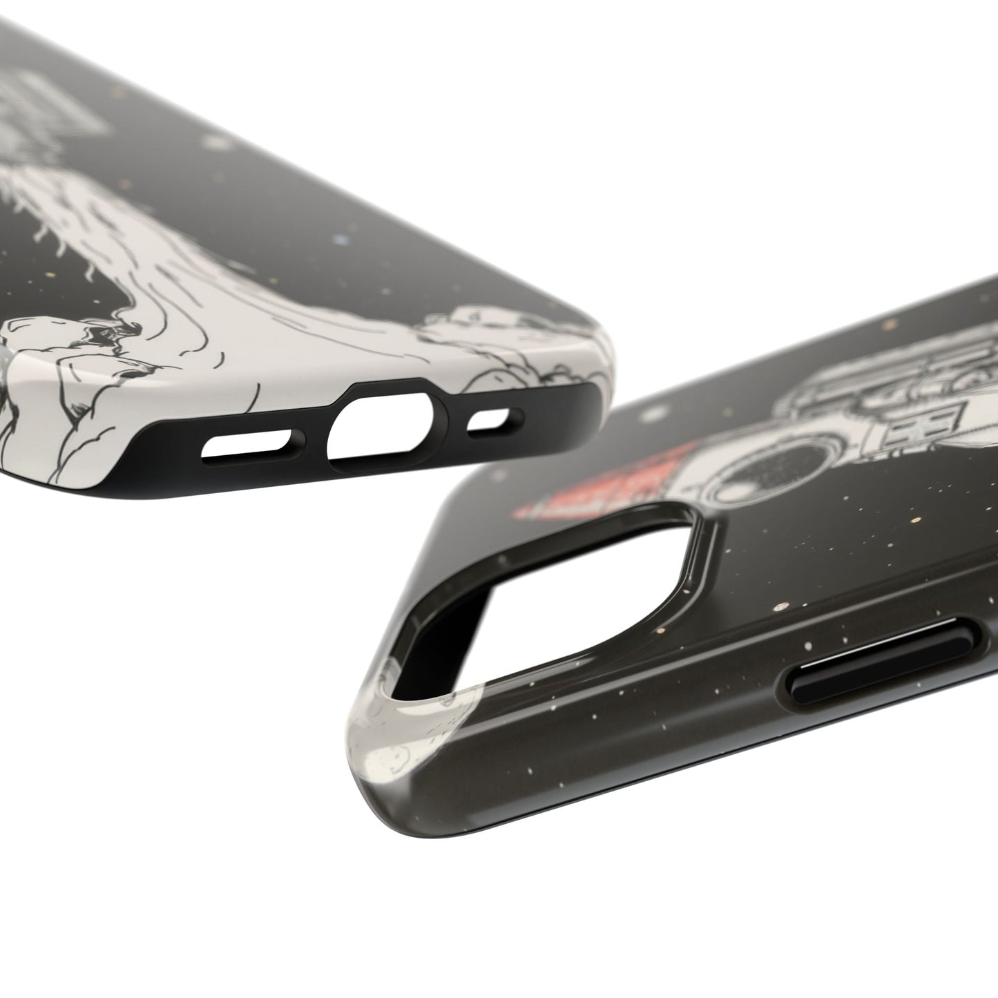 Cool Tough Phone Case for iPhone - Astro-Rocket Bond