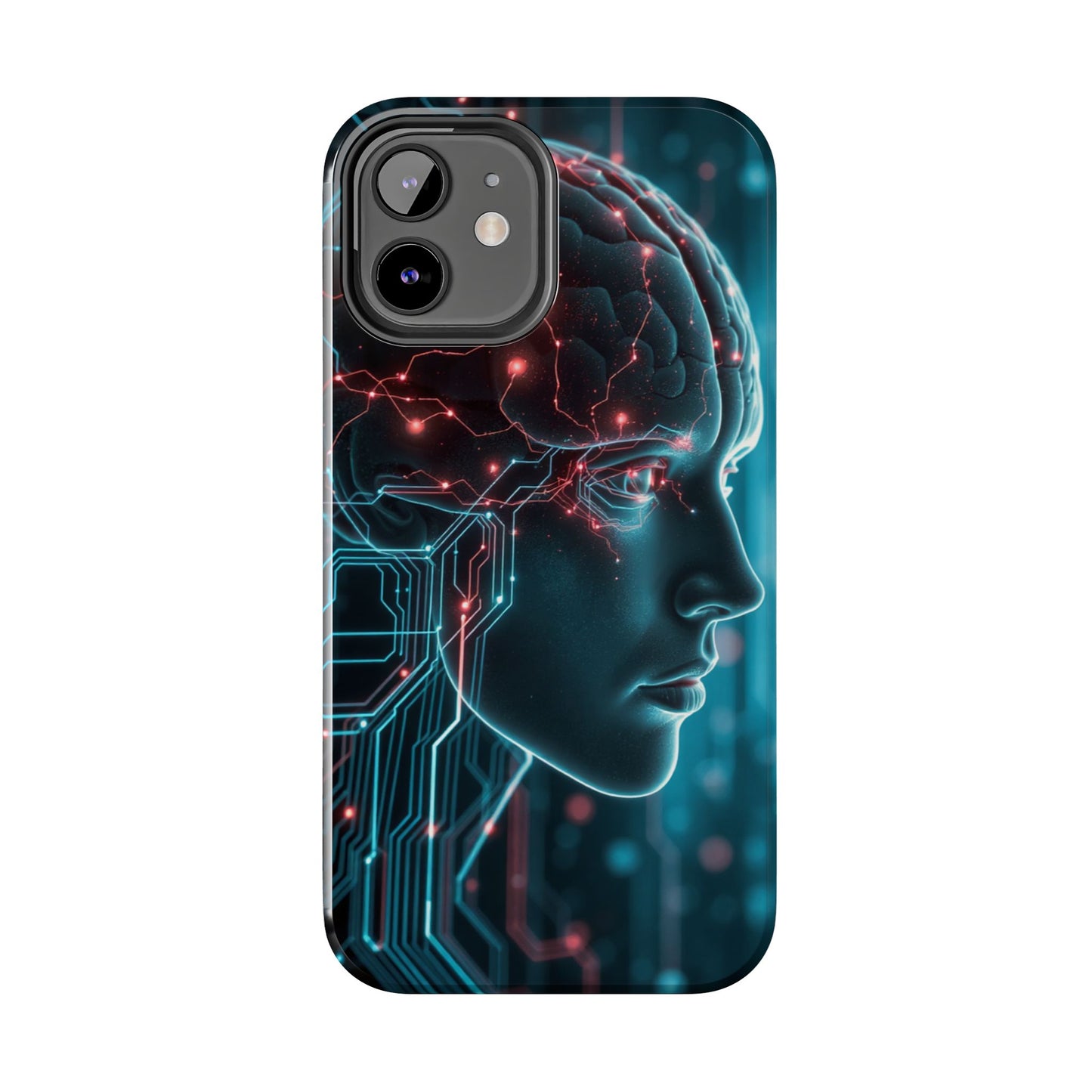 Futuristic Brain Design Tough Phone Case