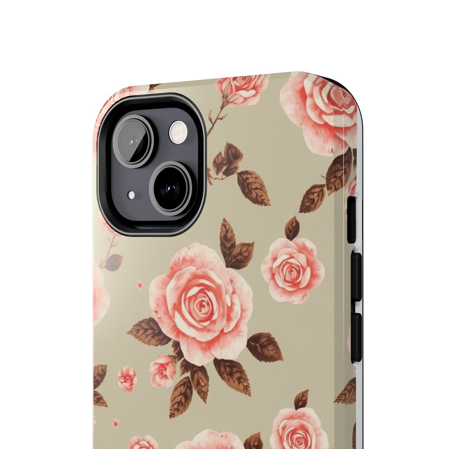 Elegant Floral Tough Phone Case for Stylish Protection - for iPhone