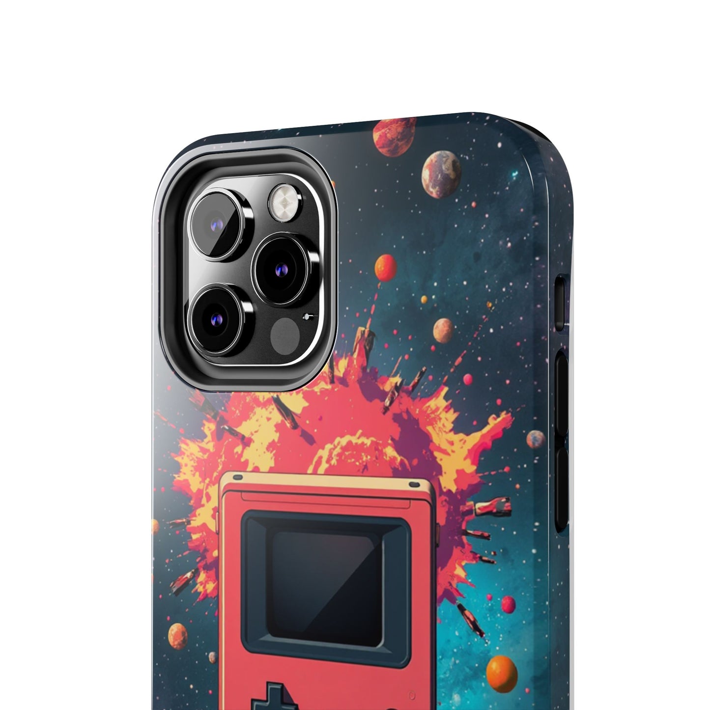 Retro Gaming Tough Phone Case - Space Adventure Design