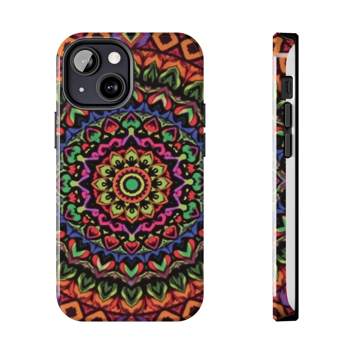 Colorful Mandala Tough Phone Case - Vibrant Designs for Trendy Protection - for iPhone