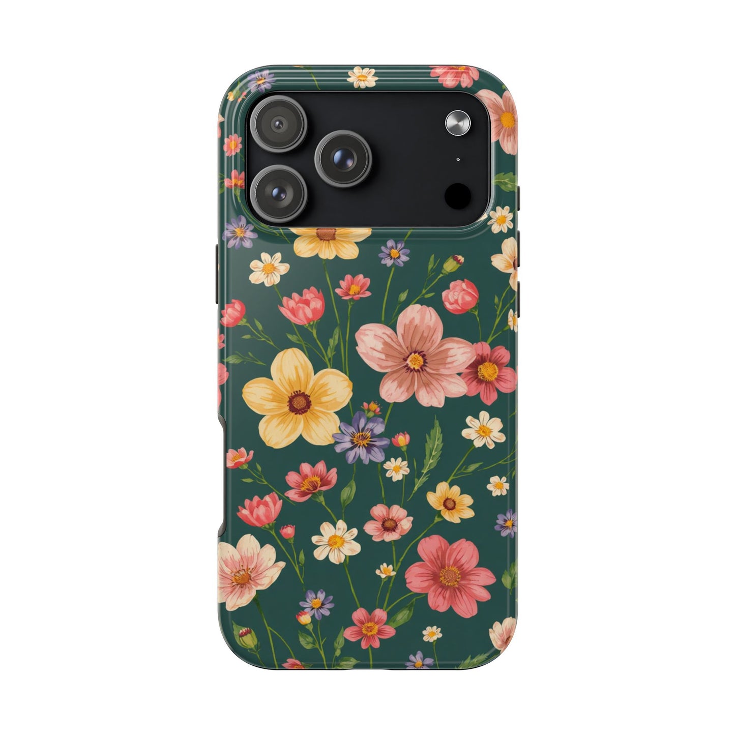 Vintage Spring Flowers Tough Phone Case - Durable Protection for iPhone