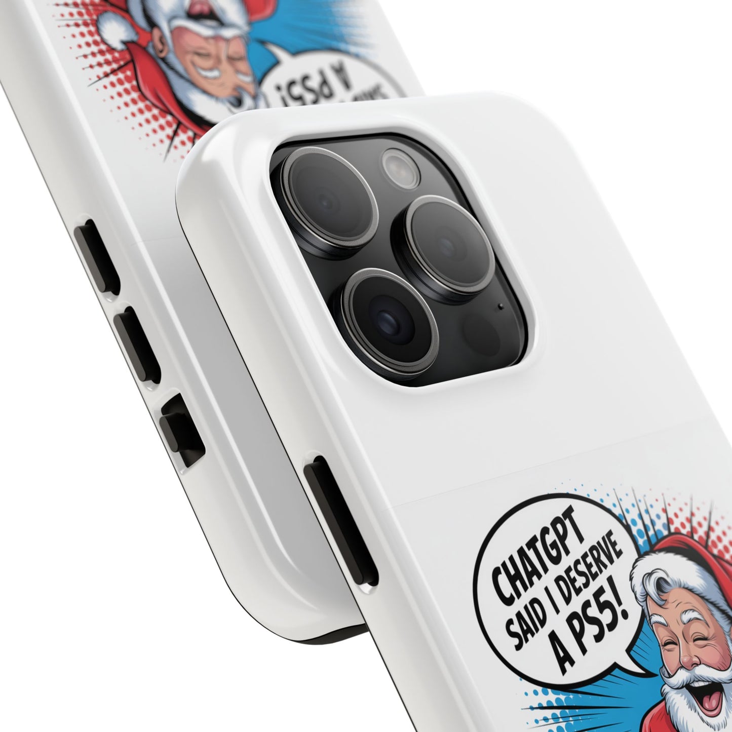 Santa Laughing  Phone Case - "CHATGPT Said I Deserve A PS5!"