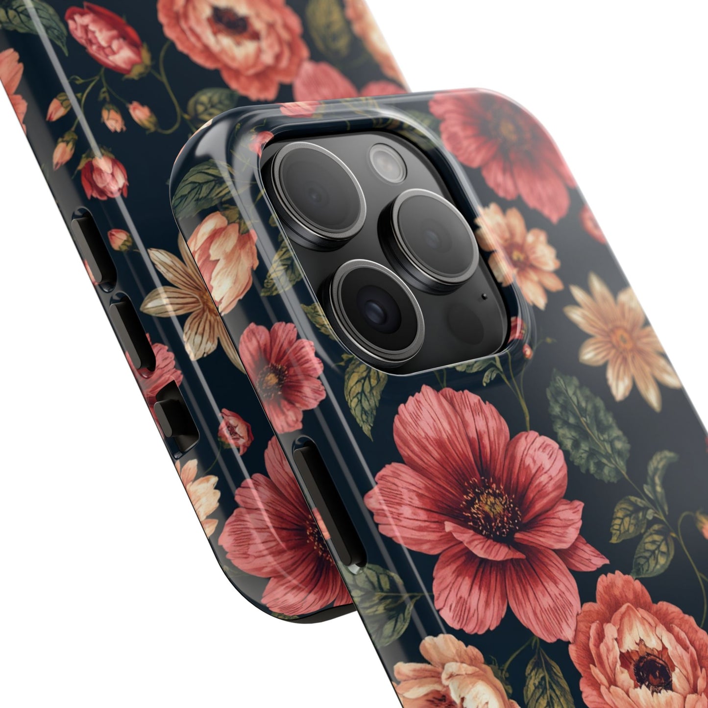 Spring Power! Floral Tough Phone Case - Durable Protection with Elegant Flower Design - for iPhone
