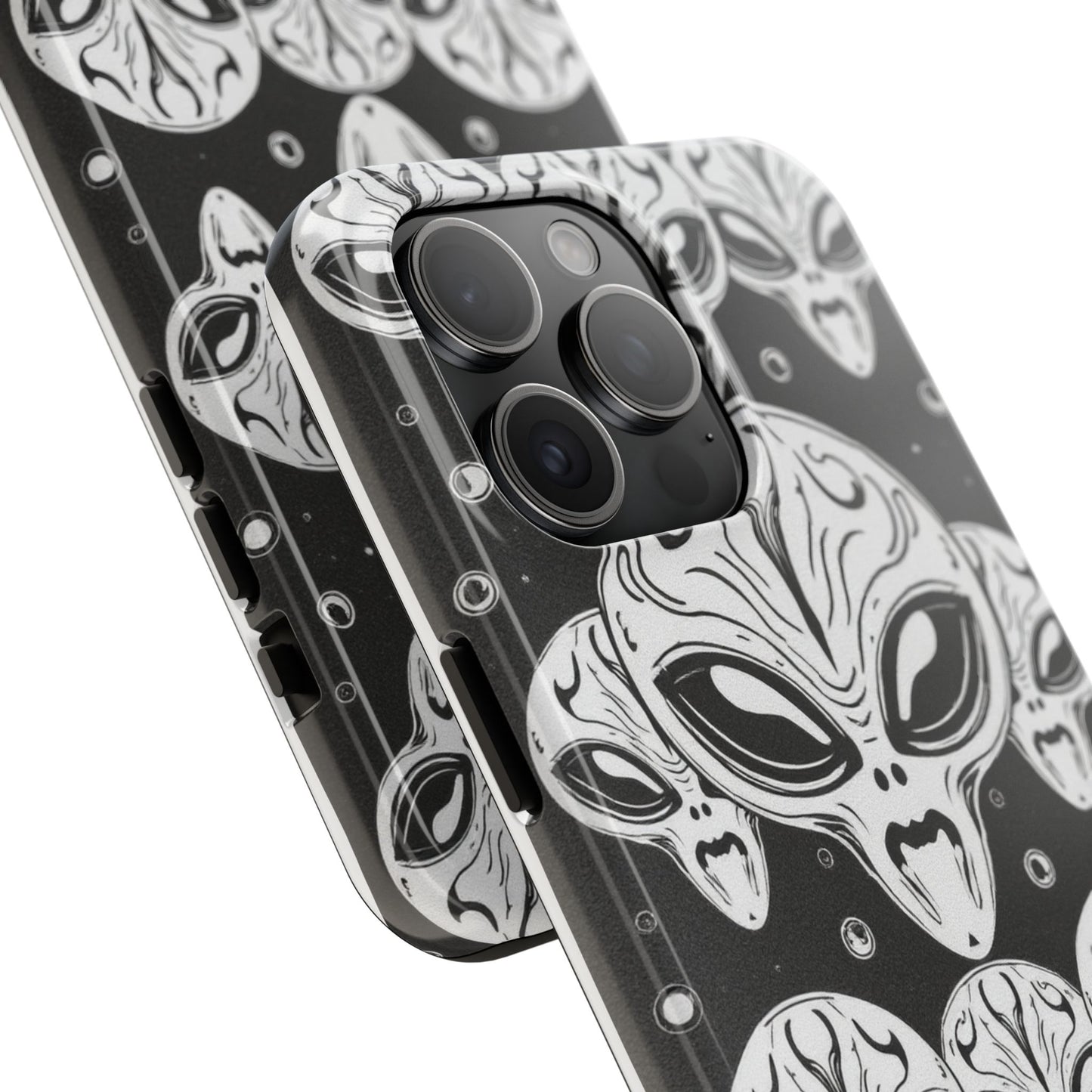 Alien Pattern Tough Phone Case - Durable Protection with Out-of-This-World Design