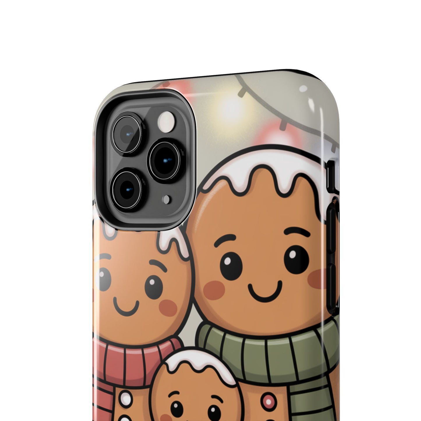 Gingerbread Cartoon Family Tough Phone Case – Festive Holiday Protection