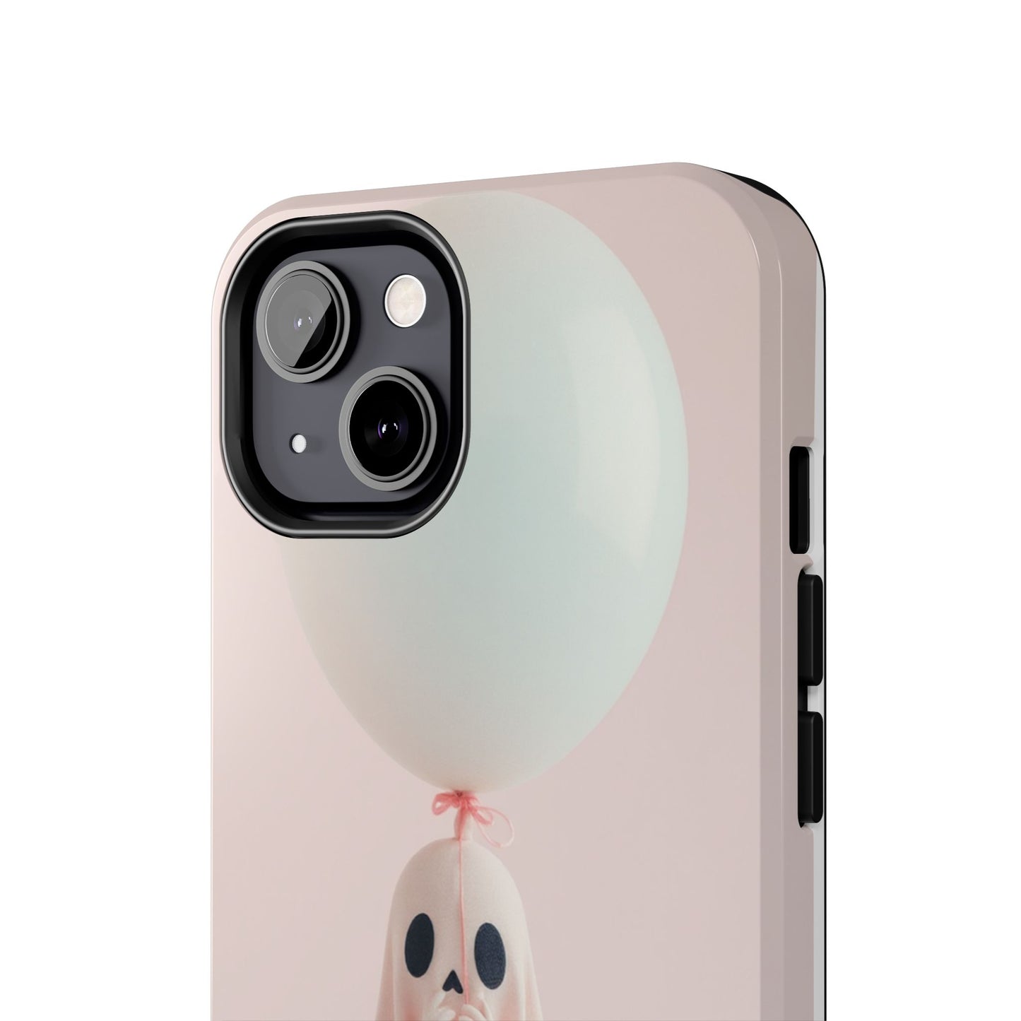 Cute Ghost Phone Case with Balloon - Tough Protection for Spooky Vibes