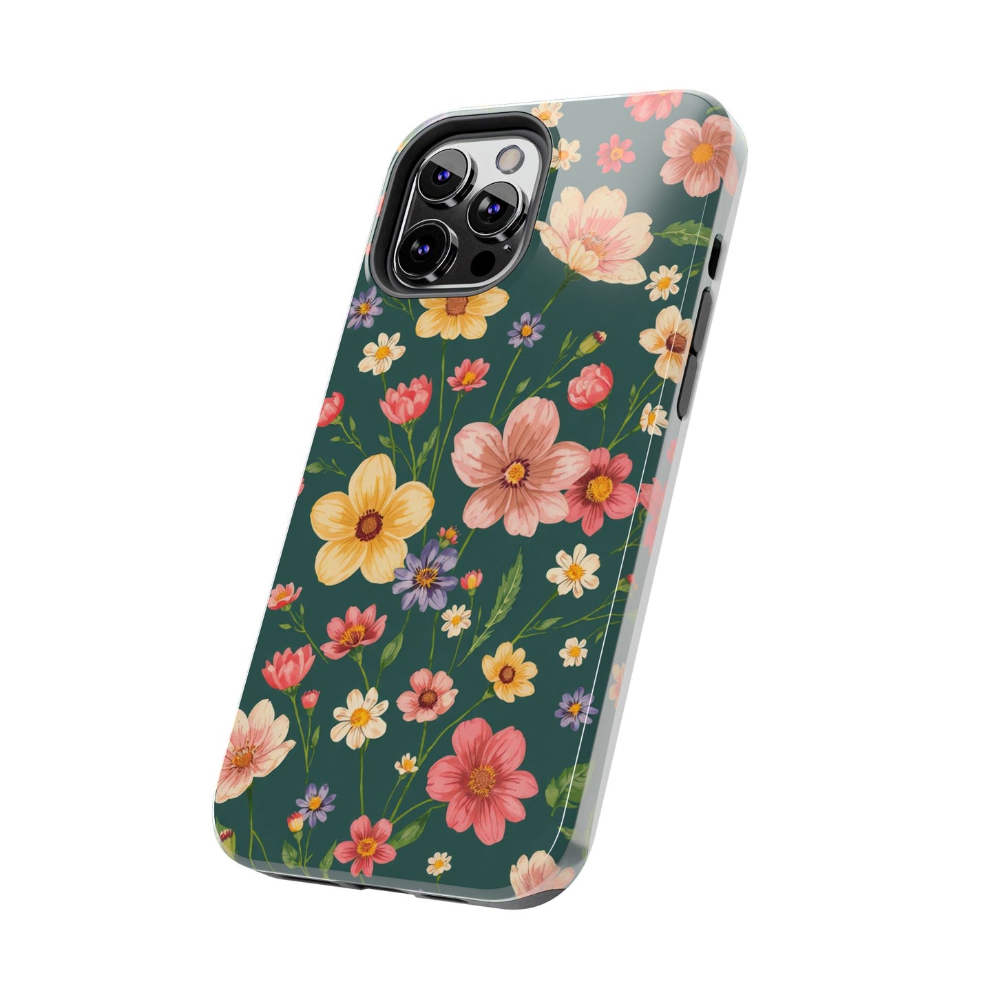 Vintage Spring Flowers Tough Phone Case - Durable Protection for iPhone
