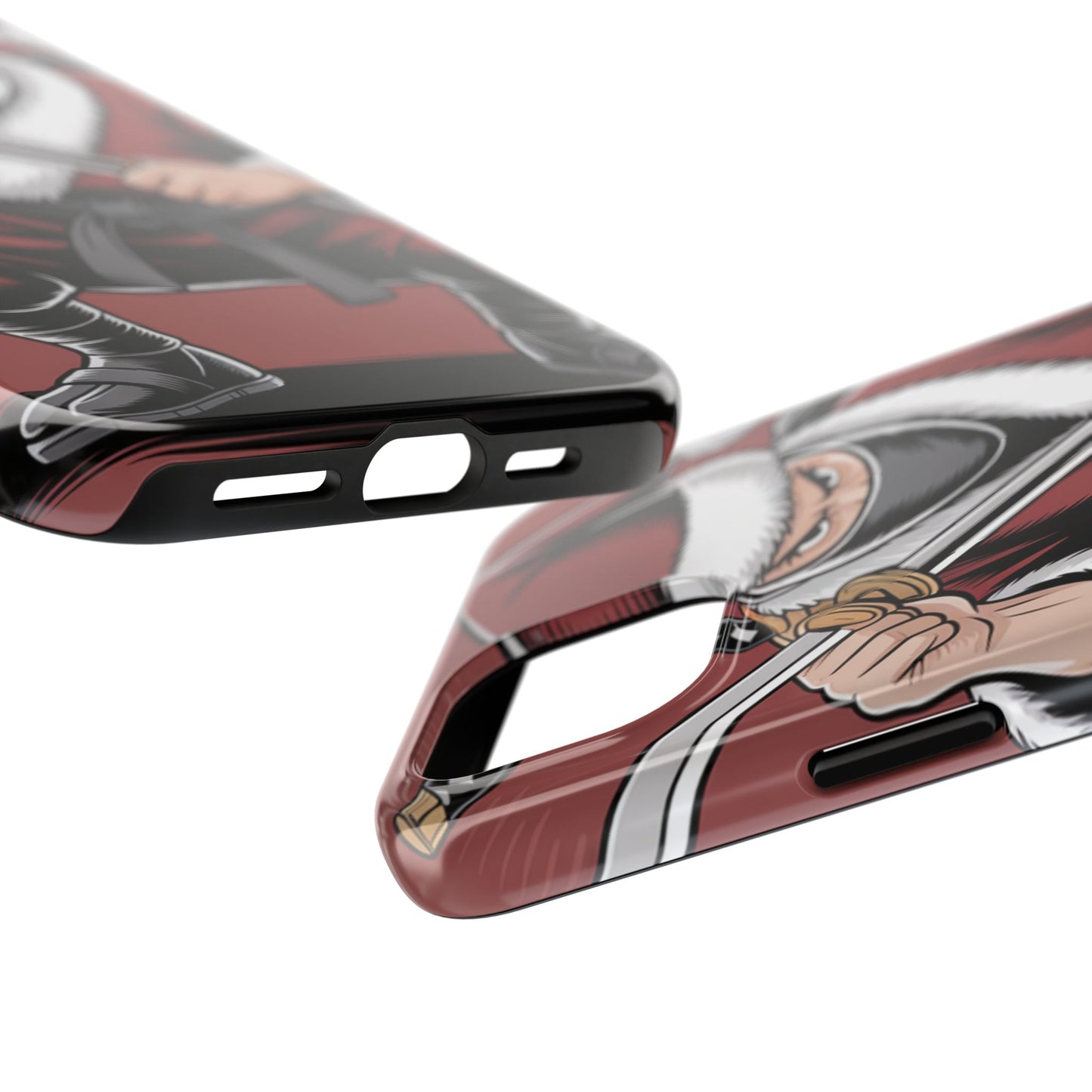 Ninja Santa Tough Phone Case | Durable Holiday Phone Cover for iPhone
