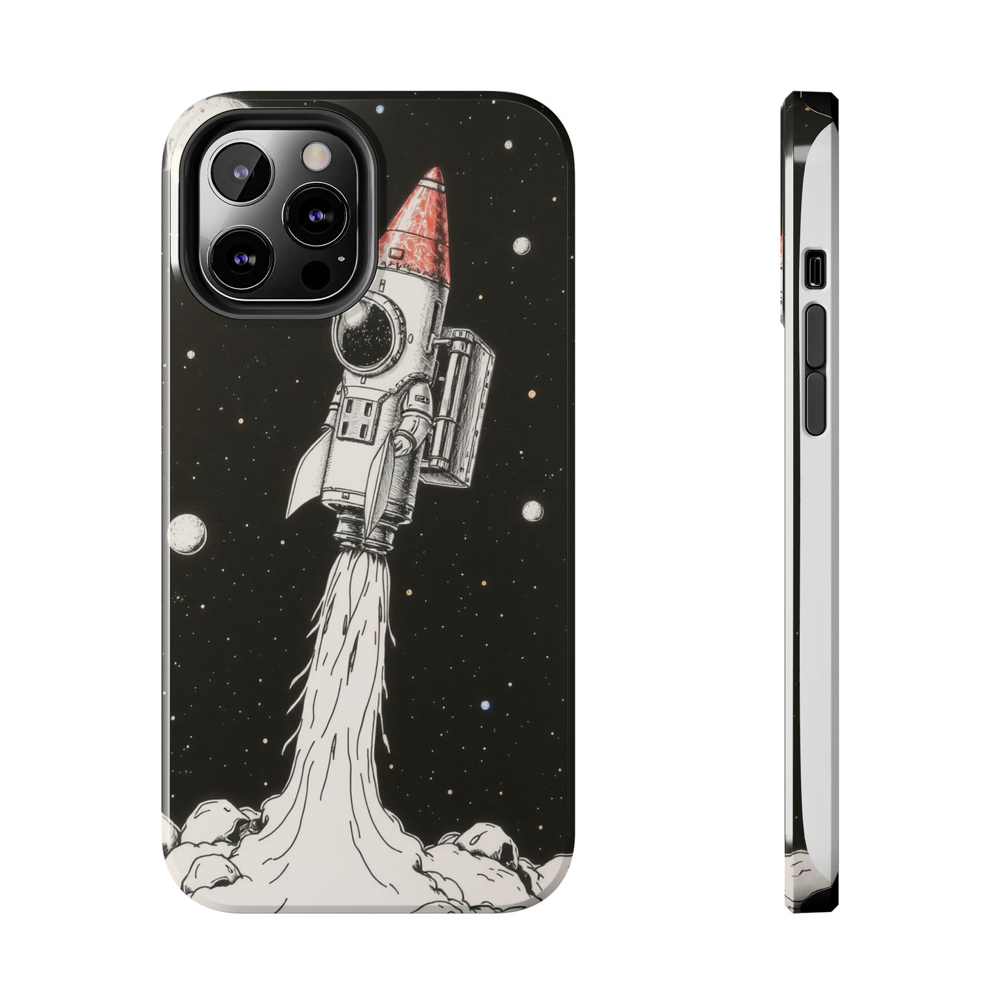 Cool Tough Phone Case for iPhone - Astro-Rocket Bond
