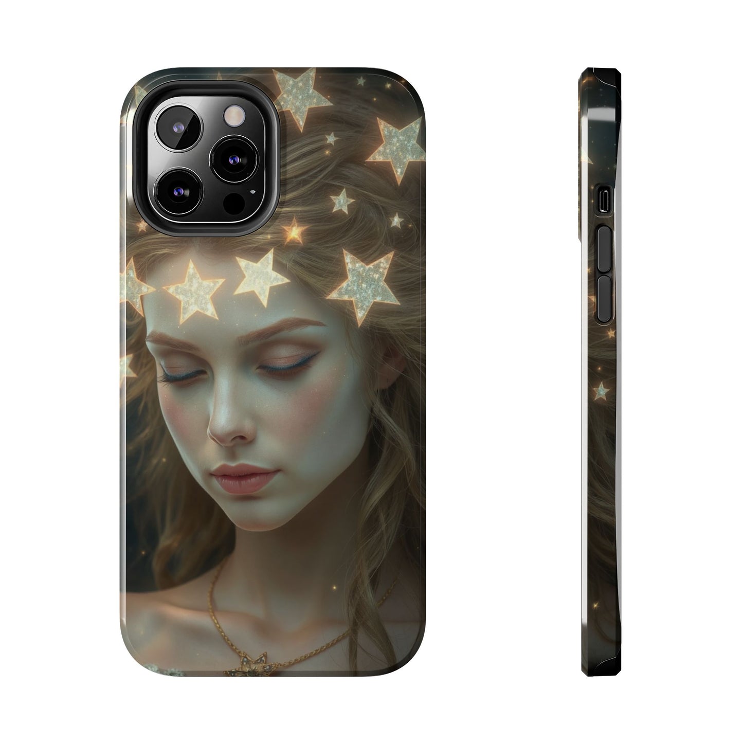 Celestial Dream Tough Phone Case - Artistic Starry Design for Style Enthusiasts