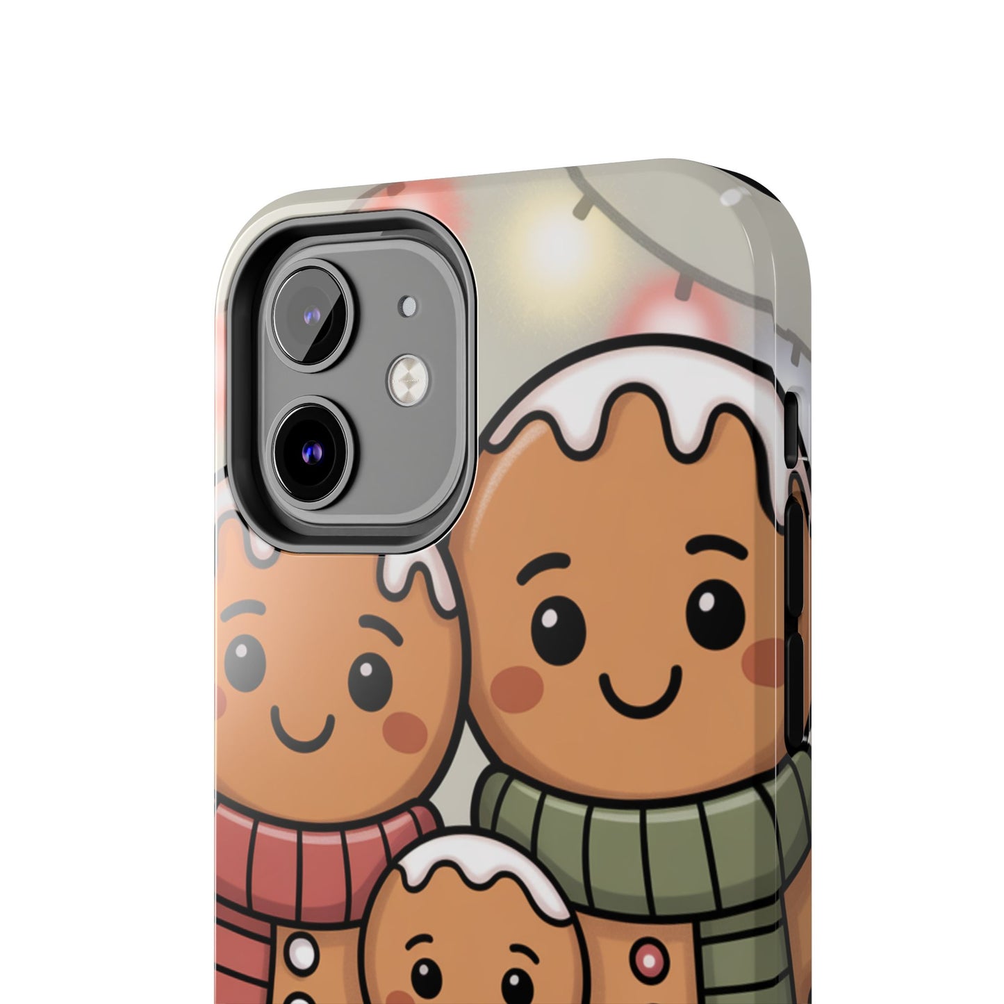 Gingerbread Cartoon Family Tough Phone Case – Festive Holiday Protection