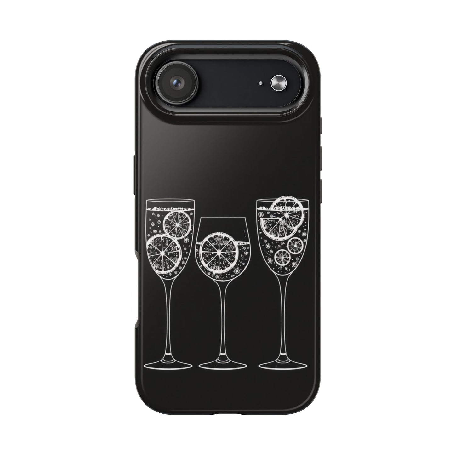 Stylish Tough Phone Cases with Citrus Glass Design, Protective Cases for Parties, Summer Events, and Everyday Use