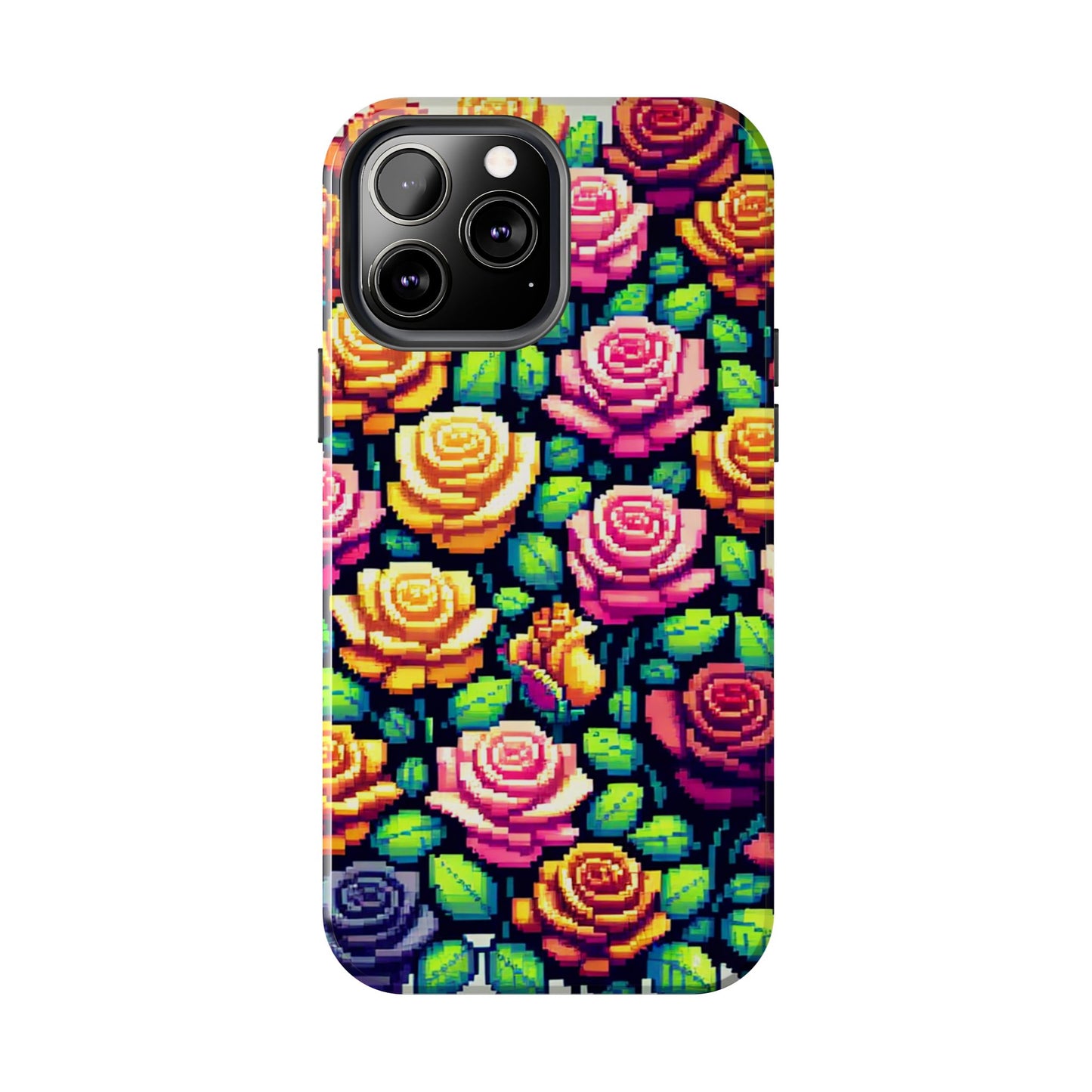Vibrant Floral Tough Phone Case - Stylish Protection for Flower Lovers