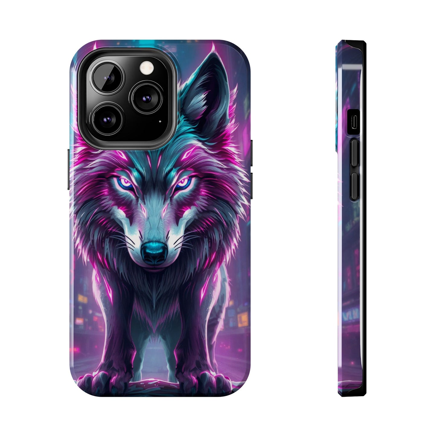 Fierce Wolf Phone Case - Tough & Vibrant Design for Animal Lovers