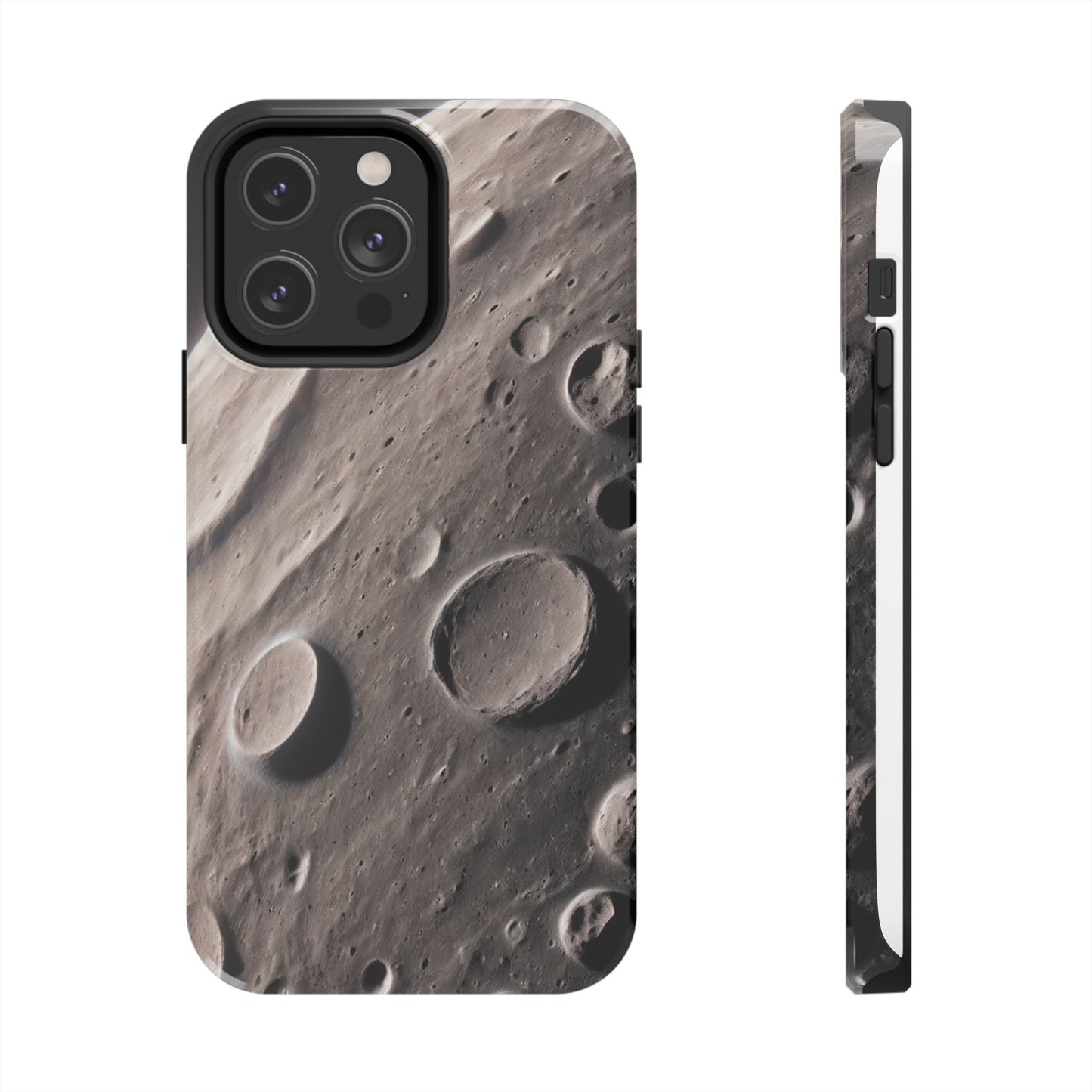 Celestial Moon Surface Tough Phone Case | Durable Space-Themed Design - for iPhone