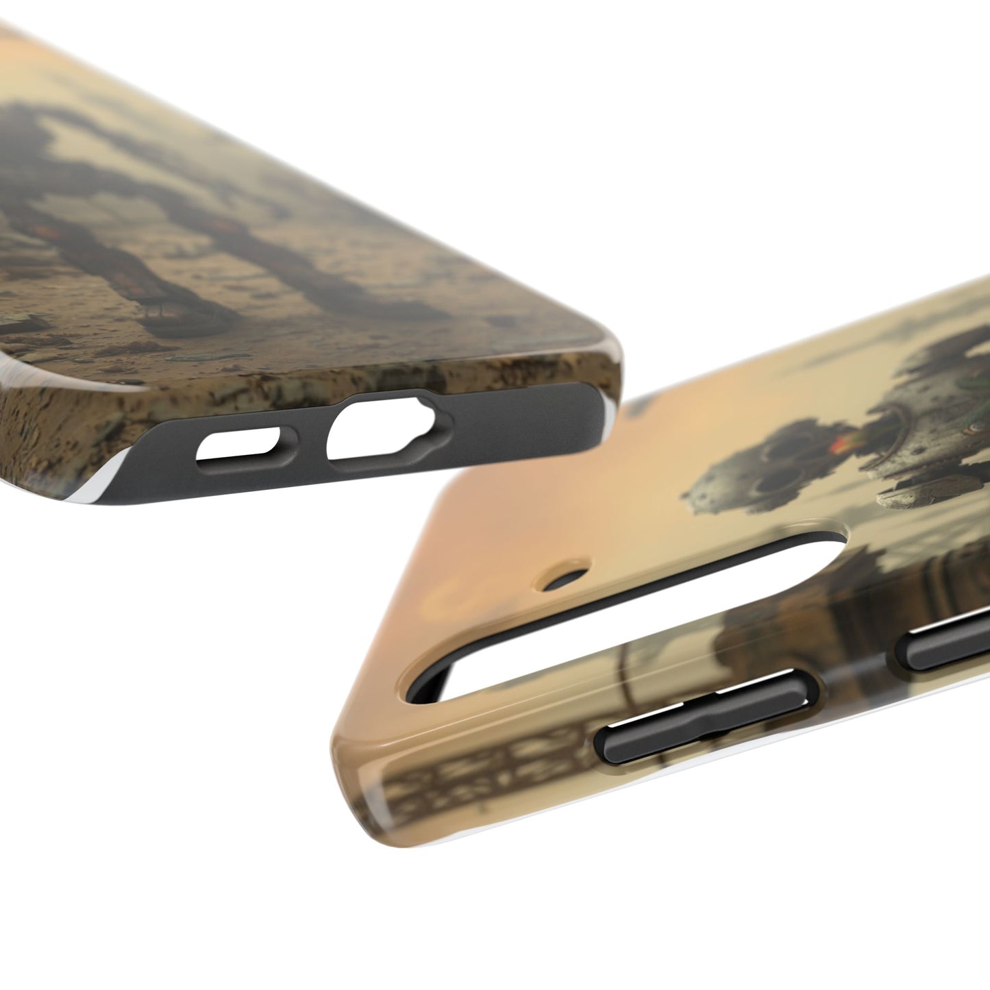 Robotic Sentinel Tough Phone Case - Durable Protector for Sci-Fi Lovers