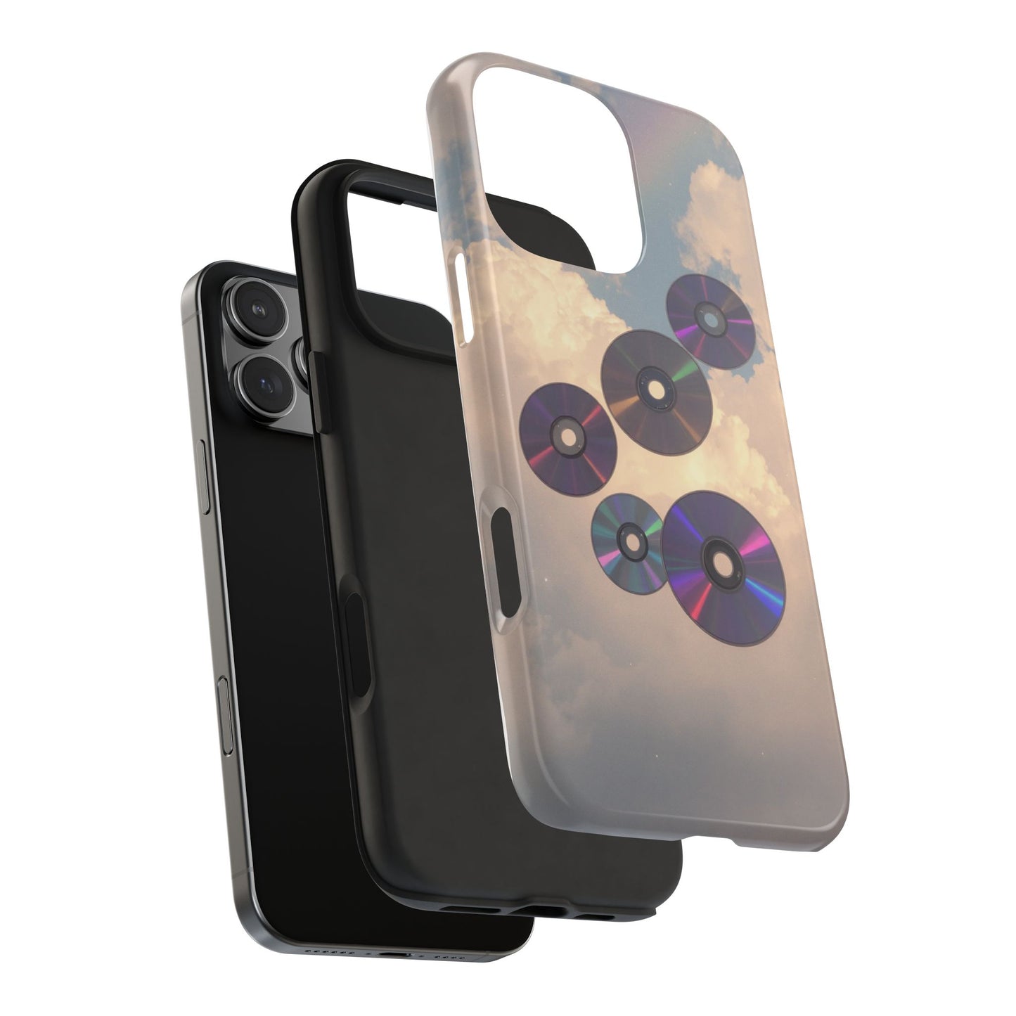 Vibrant Cloud CD Tough Phone Case - Durable and Stylish