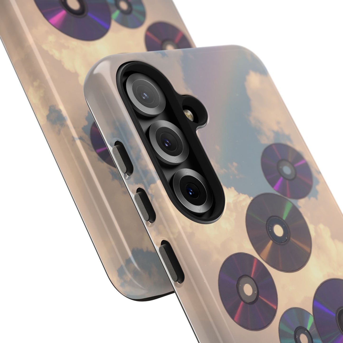 Vibrant Cloud CD Tough Phone Case - Durable and Stylish