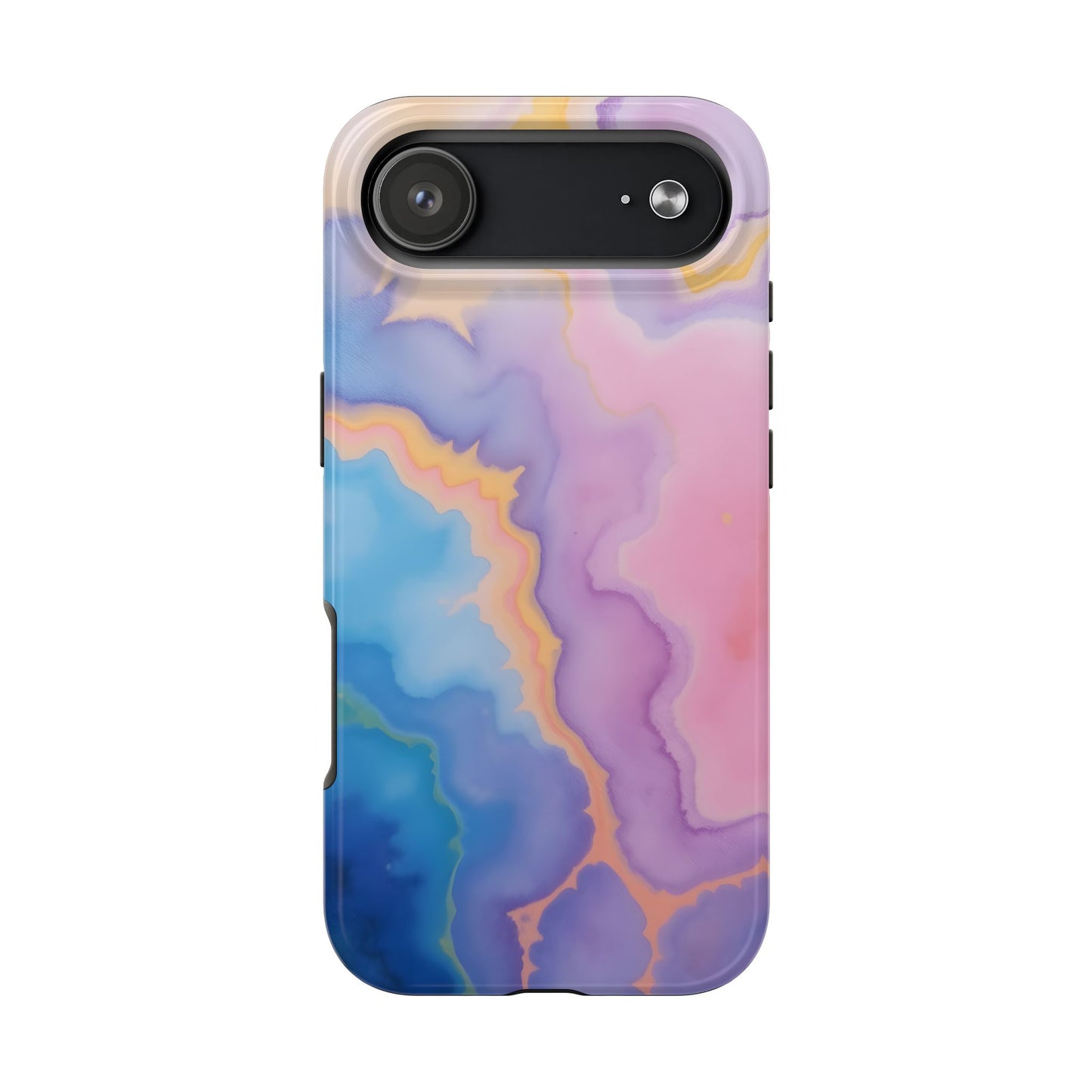 Watercolor Abstract Colors Tough Phone Case - Protective Cover for iPhone