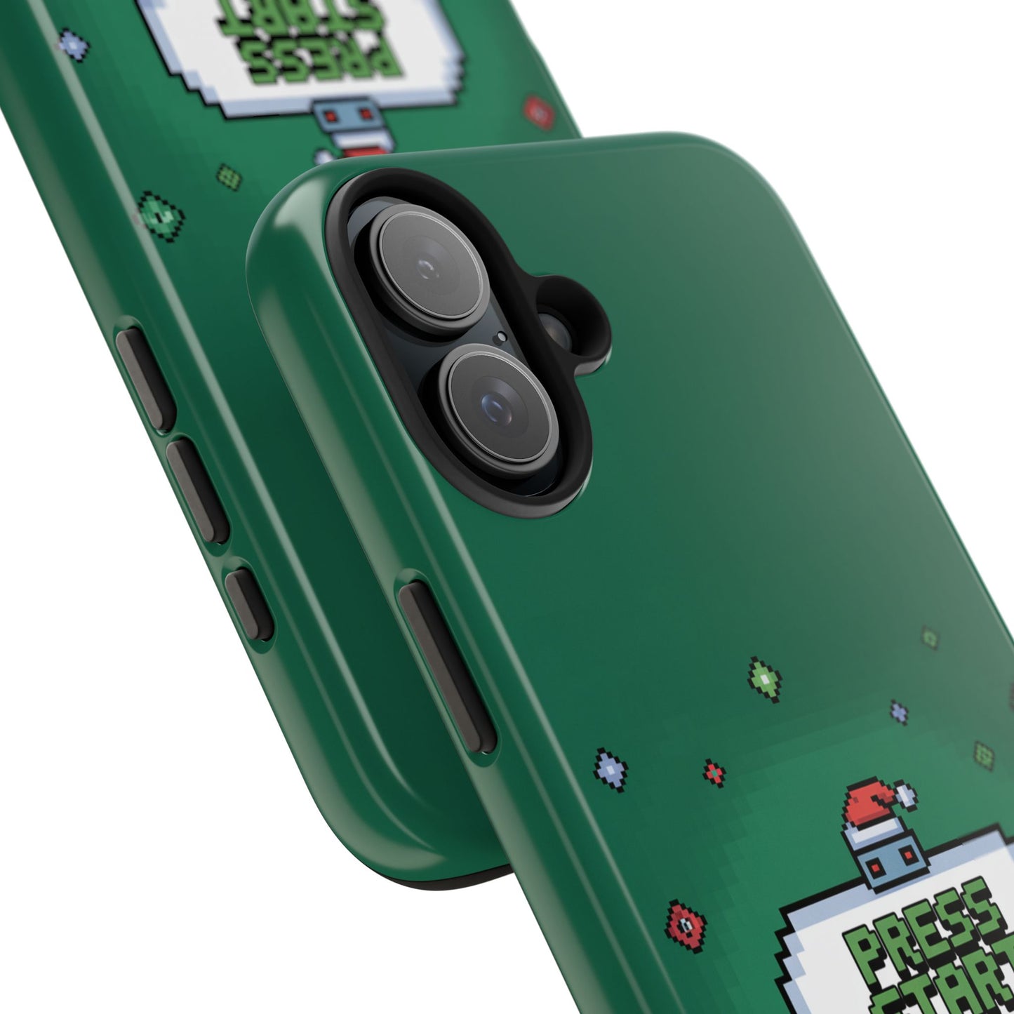 Christmas Pixel Gaming Phone Case - Press Start for Christmas Design