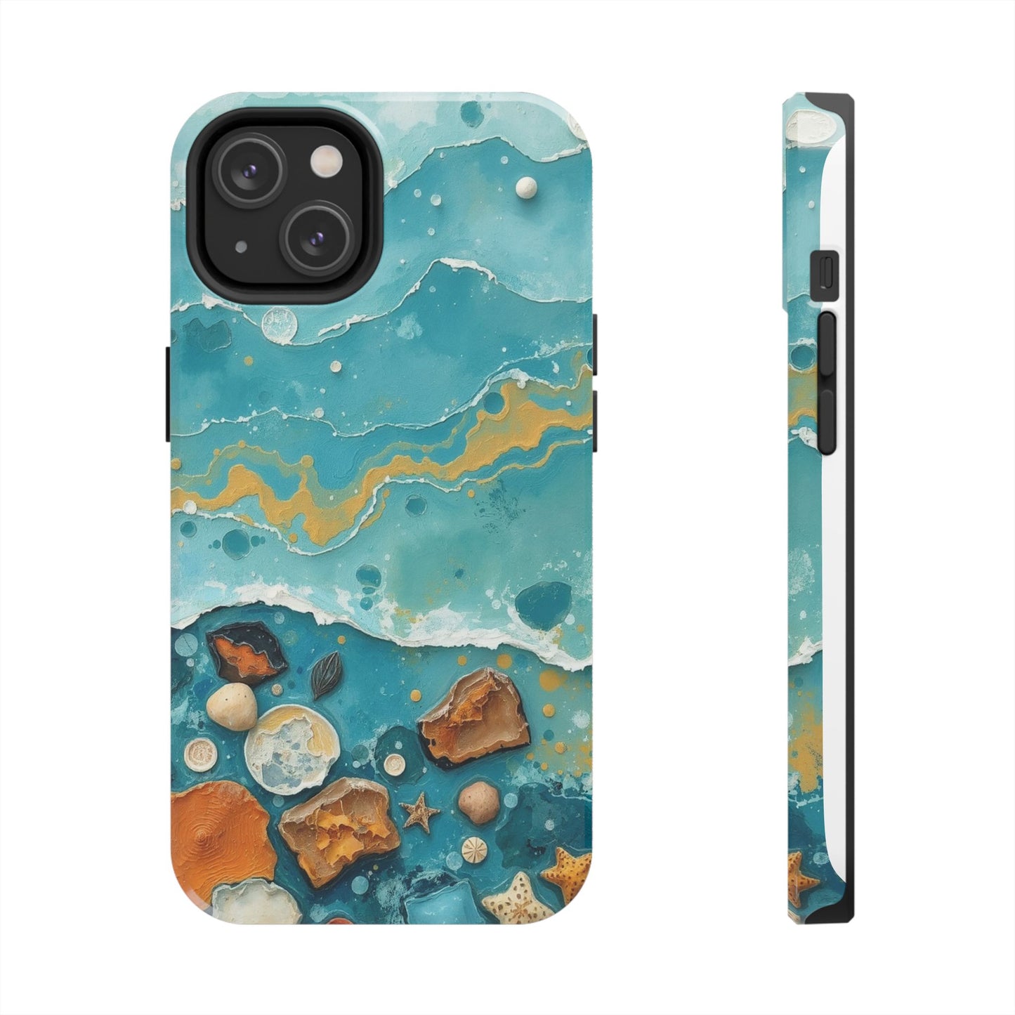 Ocean-Inspired Tough Phone Cases - Coastal Beach Vibe, Easy Accessory for Beach Lovers
