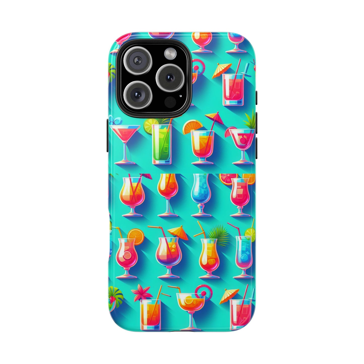 Cocktail Party Phone Case - Fun & Colorful Design for Summer Vibes - for iPhone
